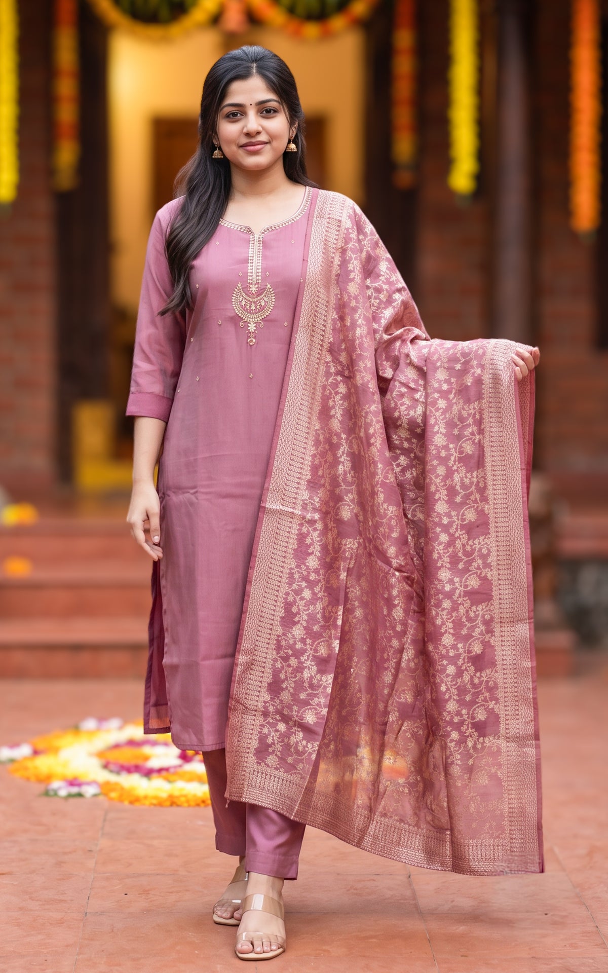 Mokshita (Kurti+Pant+Dupatta)