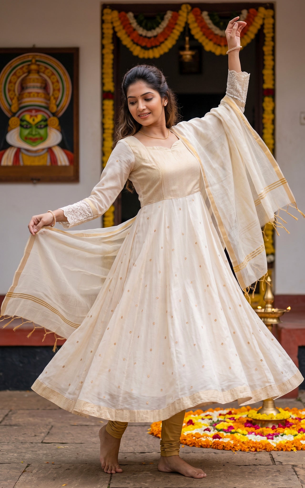Thiruvonam (Kurti+Dupatta)
