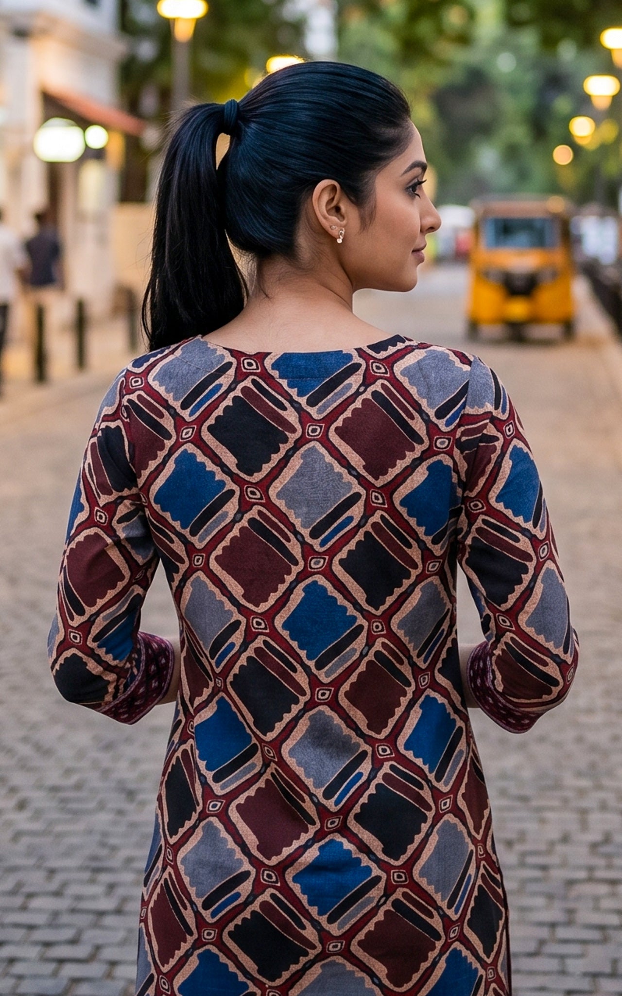 Earthy Tone Cotton Ethnic Wear Kurti Set for Women