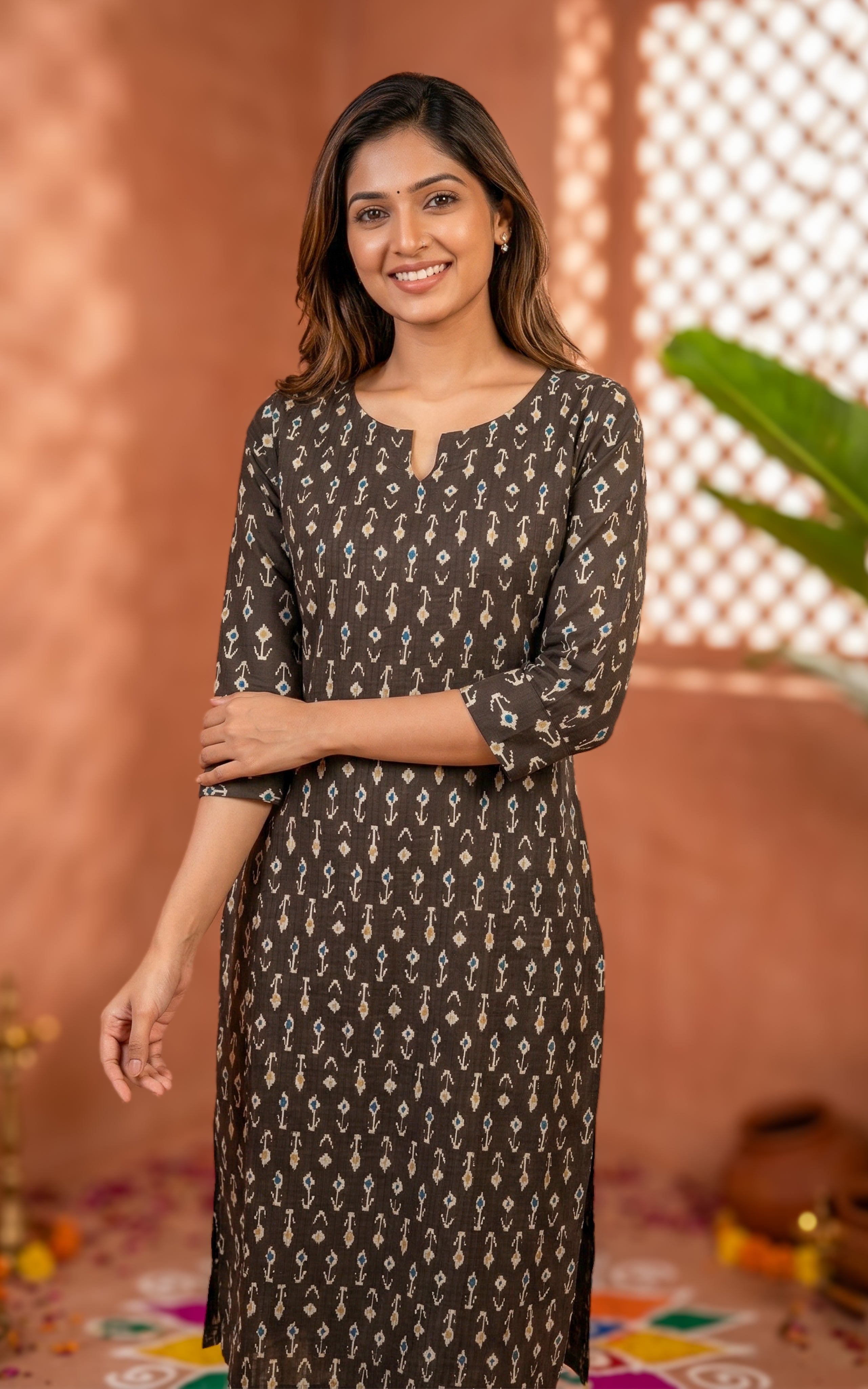 Elegant Pintuck Detail Cotton Kurti Set For Women
Casual Wear Printed Cotton Kurti With Pocket Pant