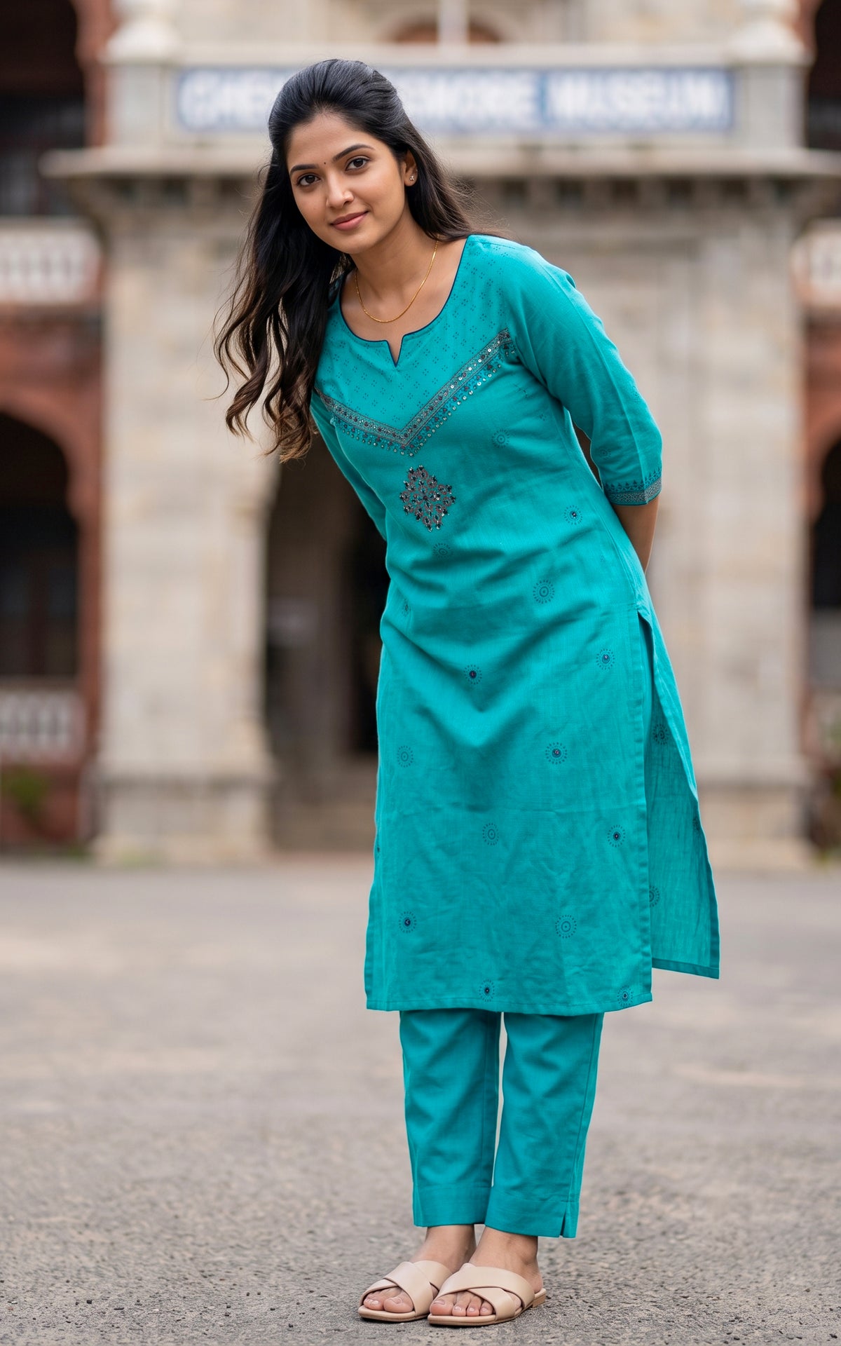 Mazhal Blue (Kurti+Pant)