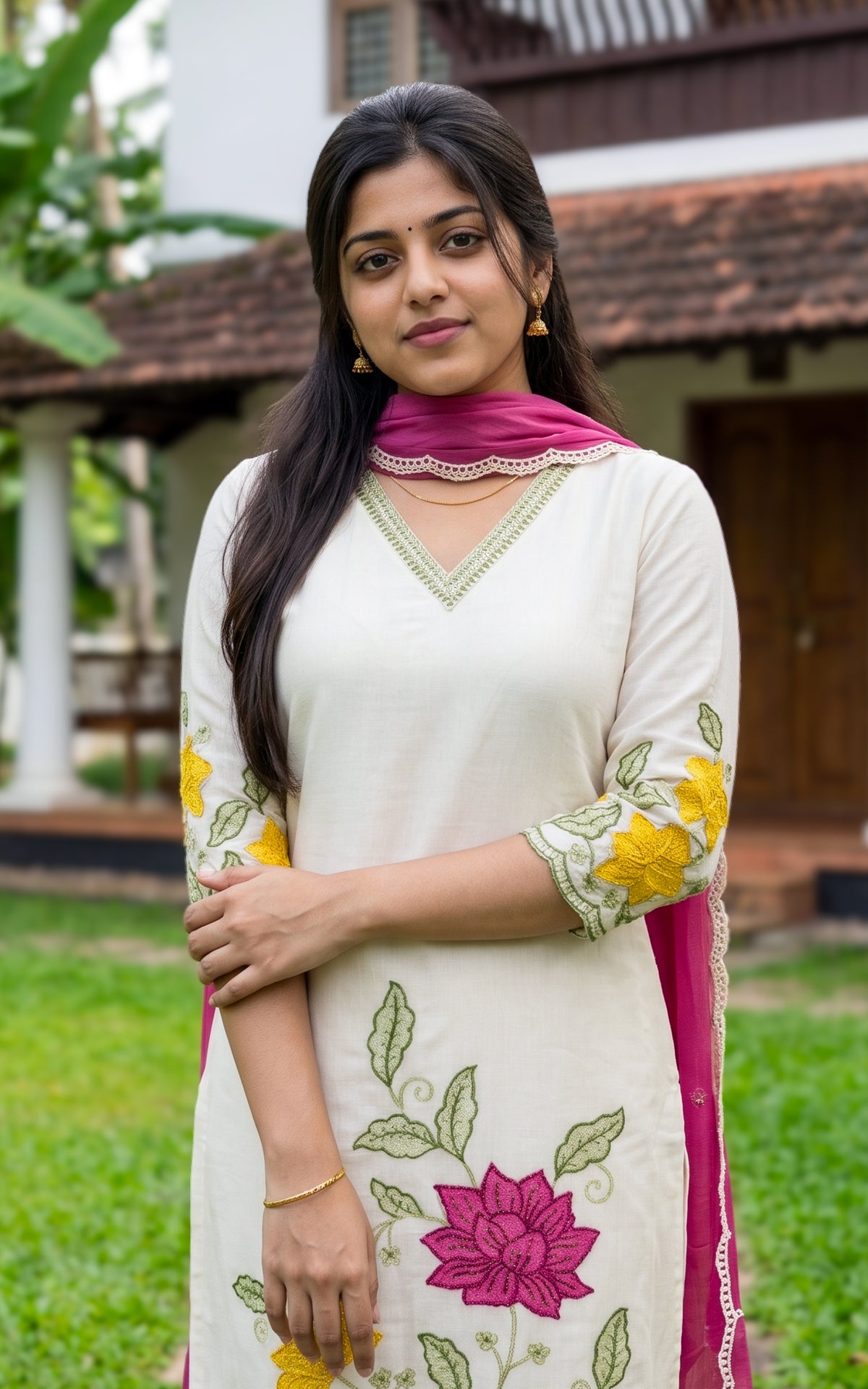 Oviyakani (Kurti+Pant+Dupatta)