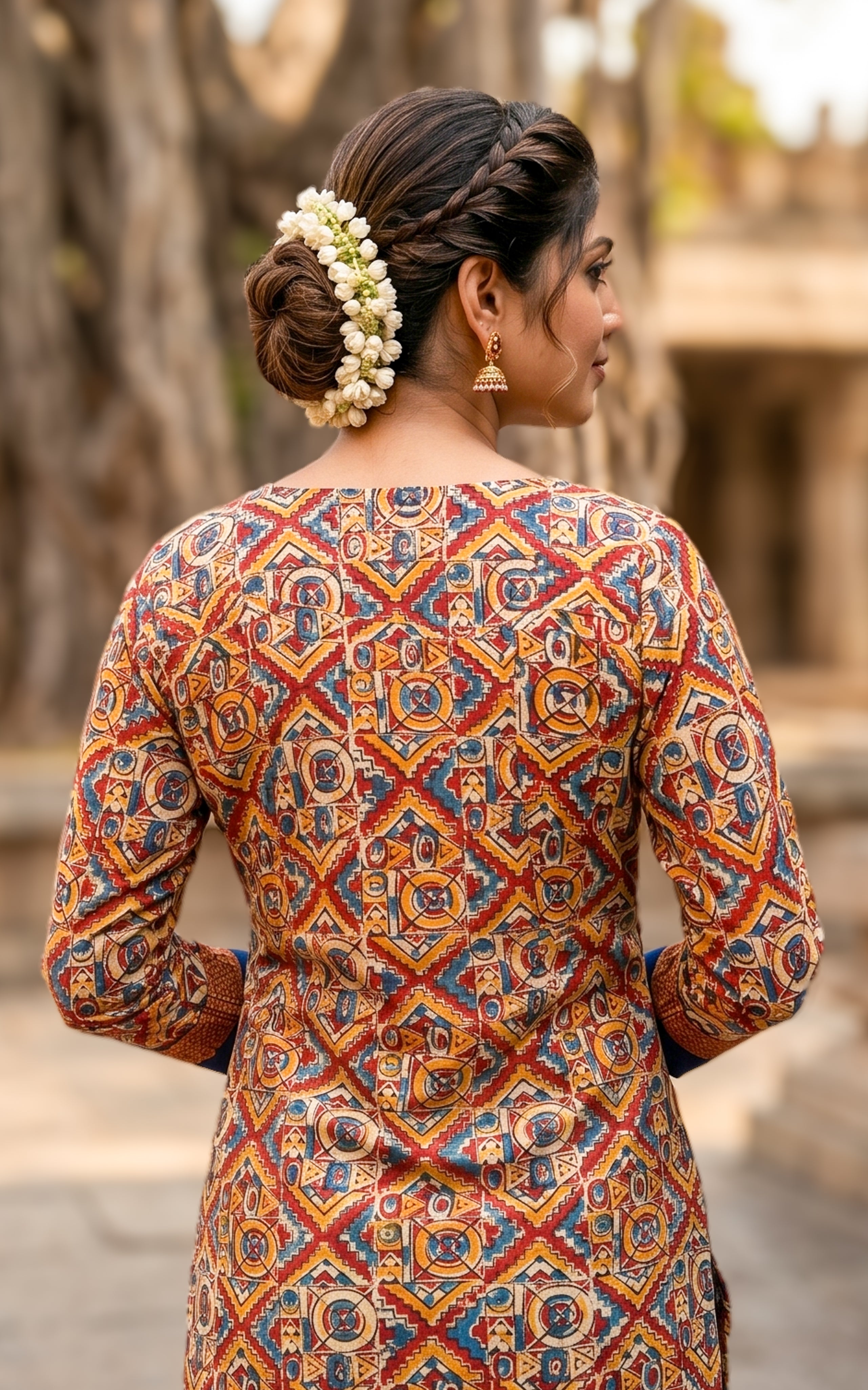 Multicolor lightweight cotton kurti set for women