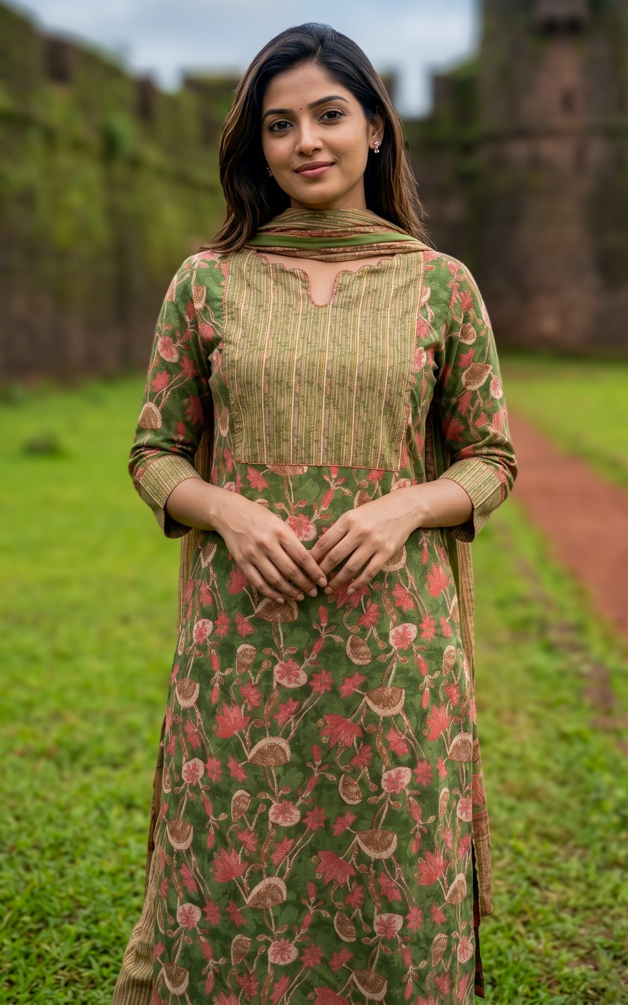 Mirudhula B (Kurti+Pant+Dupatta)