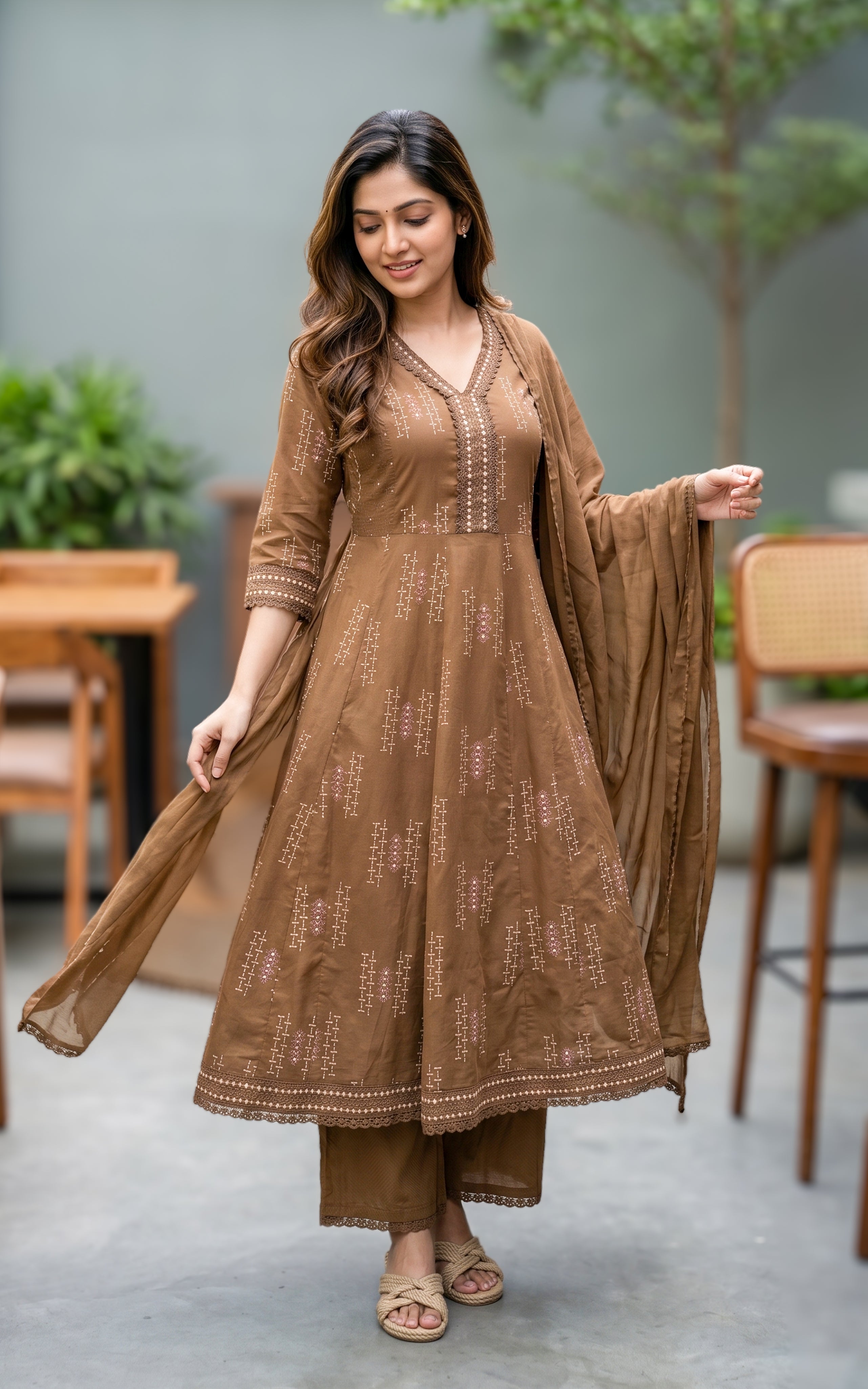 cotton kurti set with dupatta for women