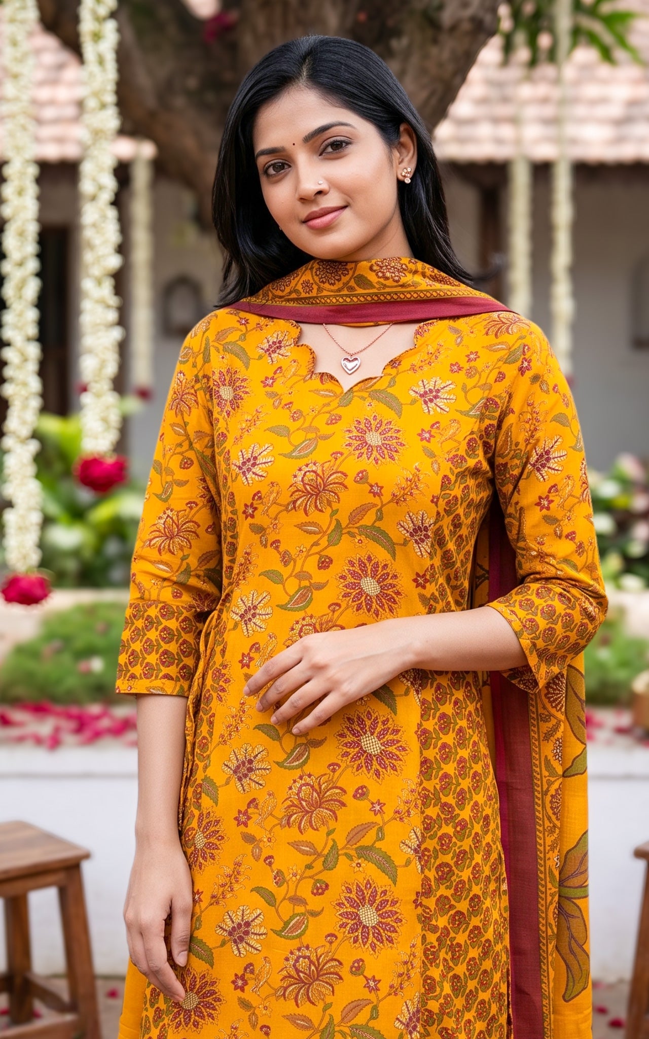 Anuradha A (Kurti+Pant+Dupatta)
