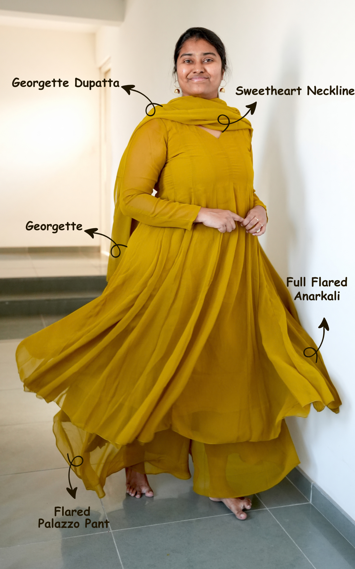 Kadhalar Dhinam Inspired E (Kurti+Pant+Dupatta)
