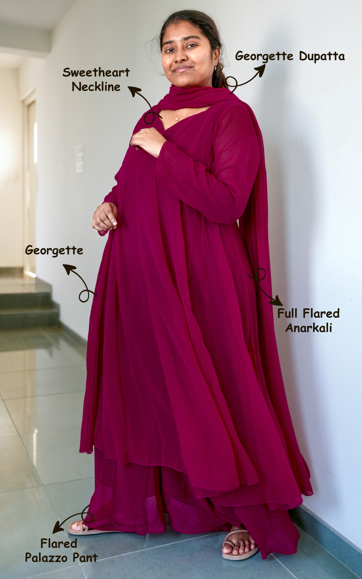 Kadhalar Dhinam Inspired G (Kurti+Pant+Dupatta)