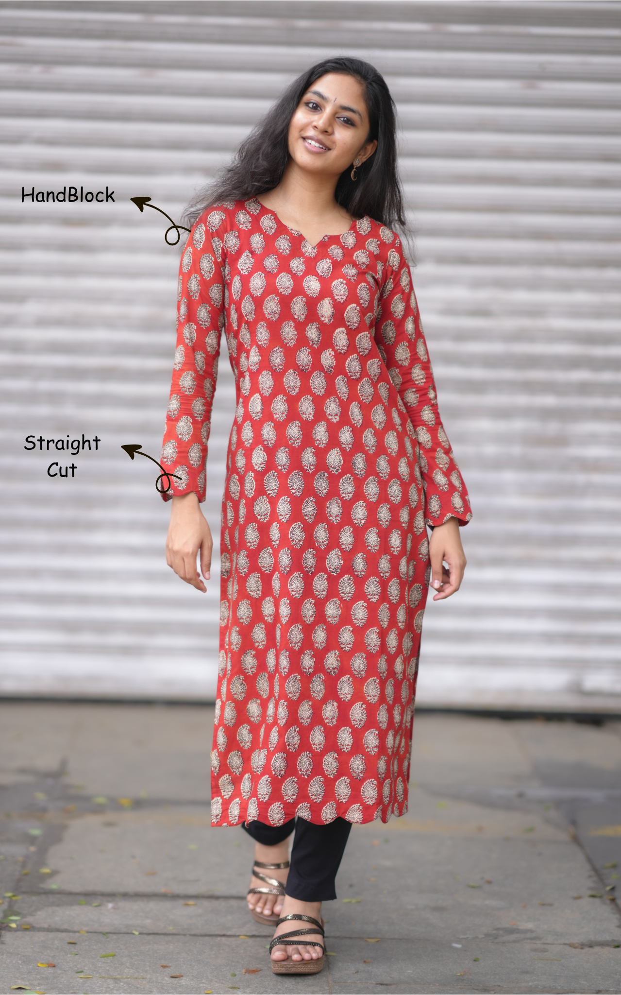 Full-sleeve kurti