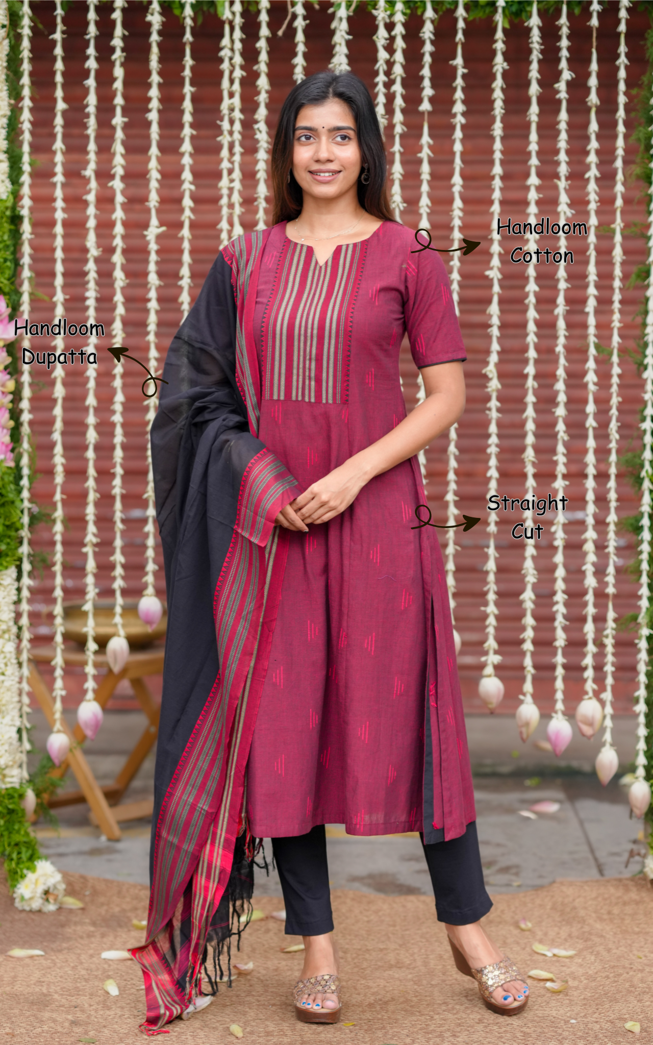Long Anarkali gown-style kurti