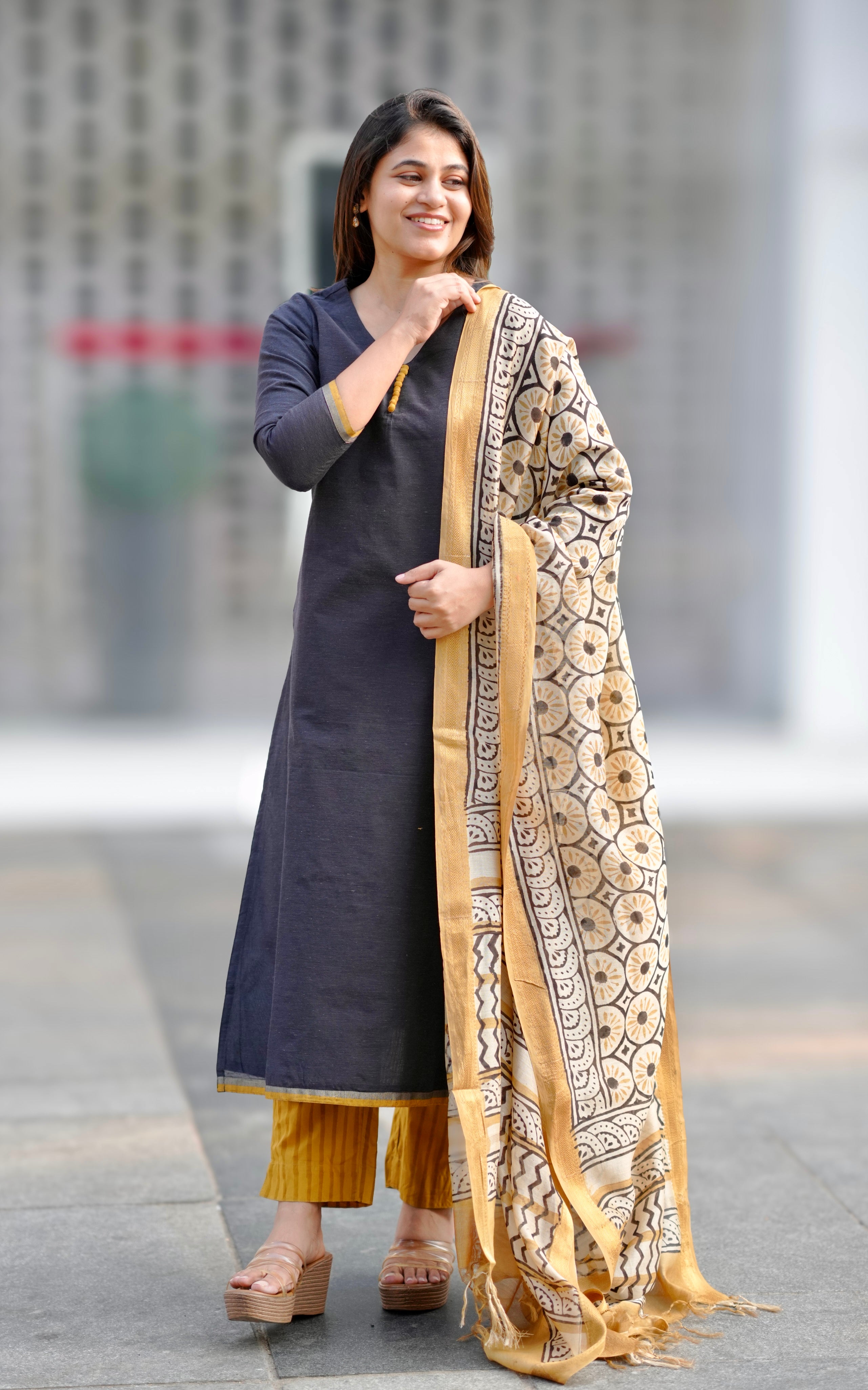 Traditional Chanderi Kurti Set for Women