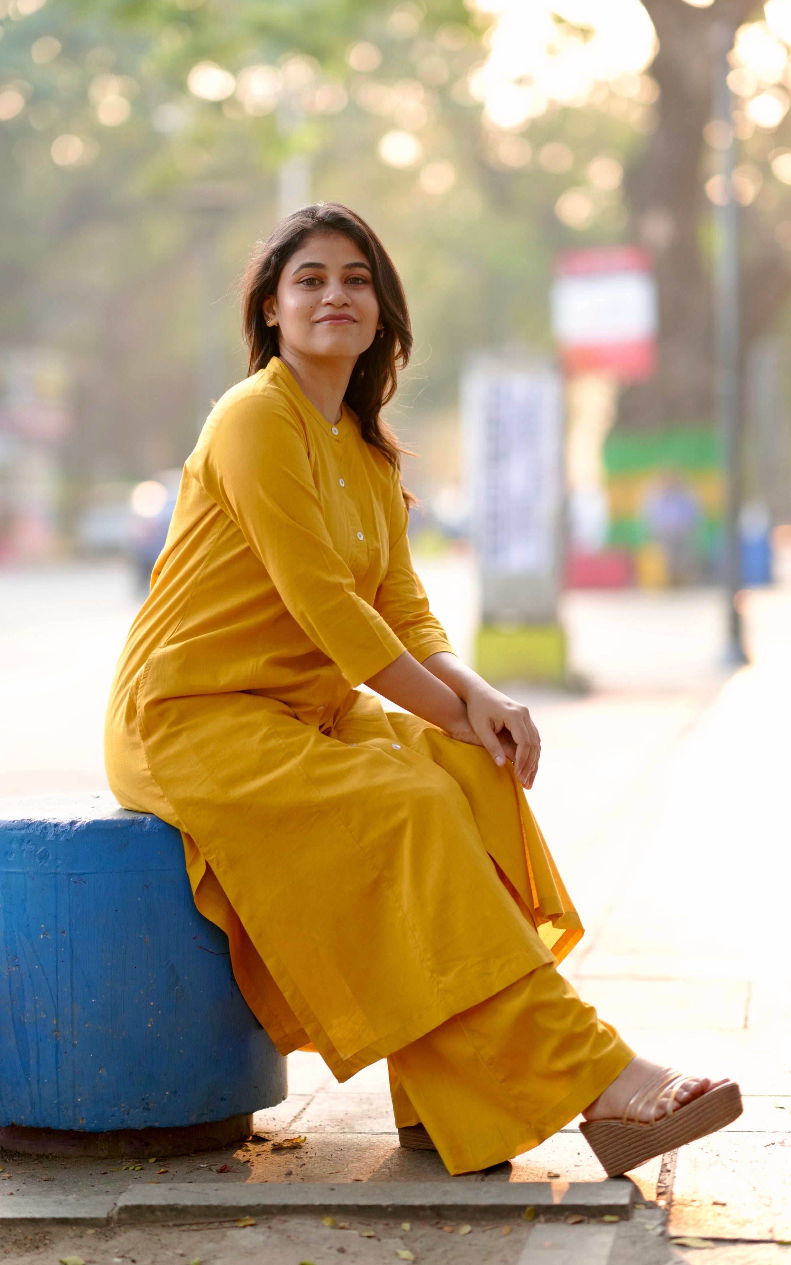 Vikashini Mustard (Kurti+Pant+Dupatta)