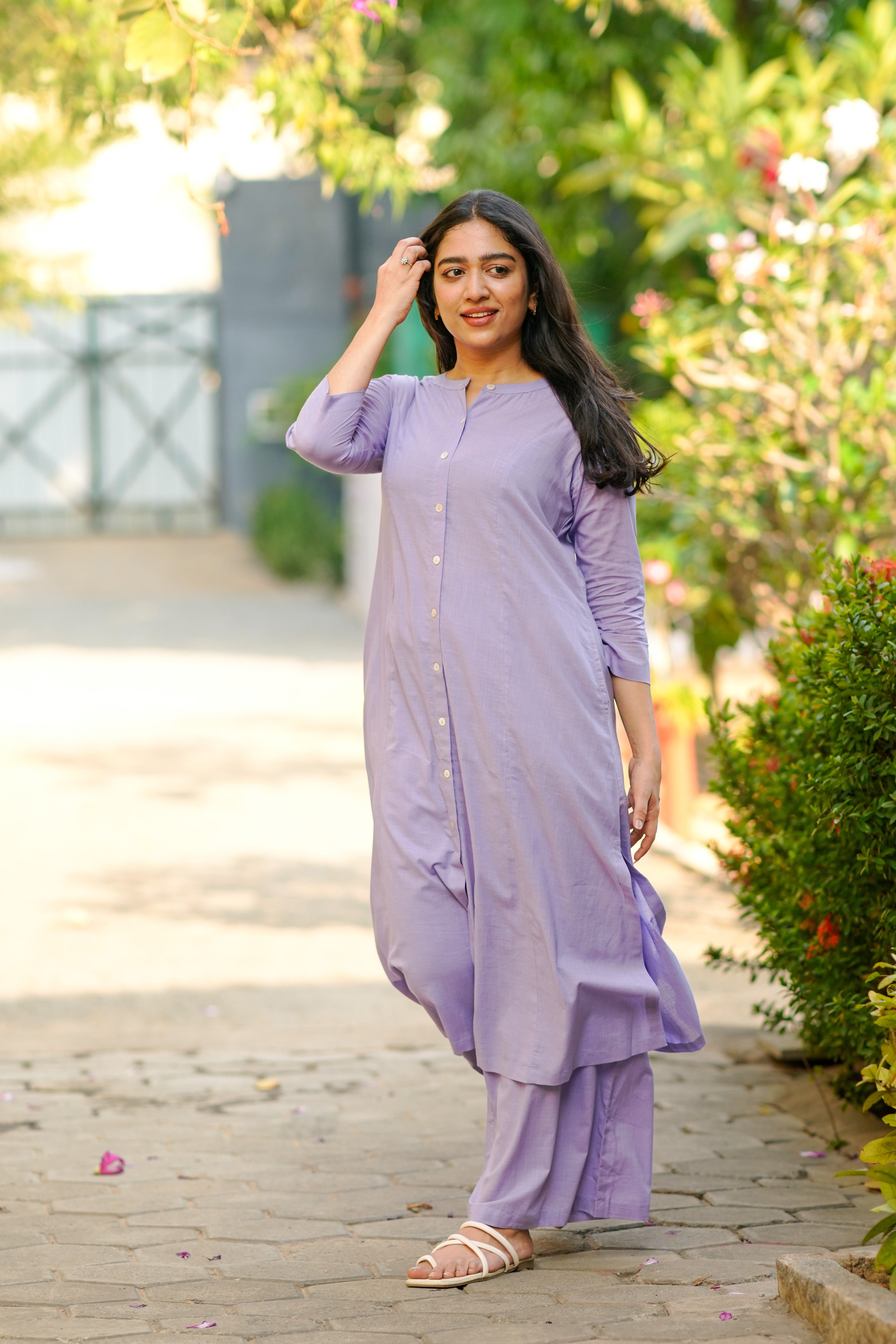 Vikashini Lavender (Kurti+Pant)
