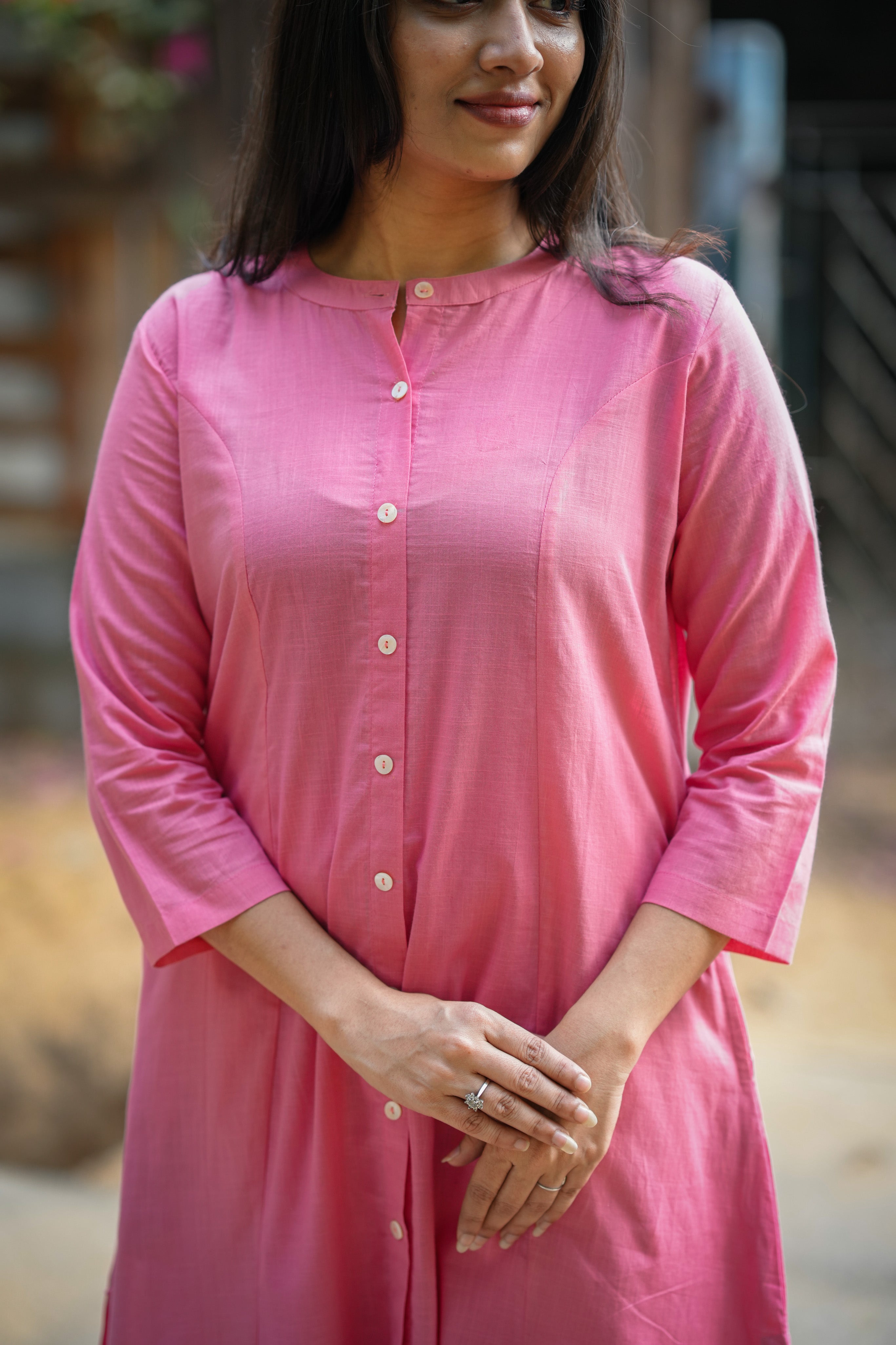 Vikashini Peach (Kurti+Pant)