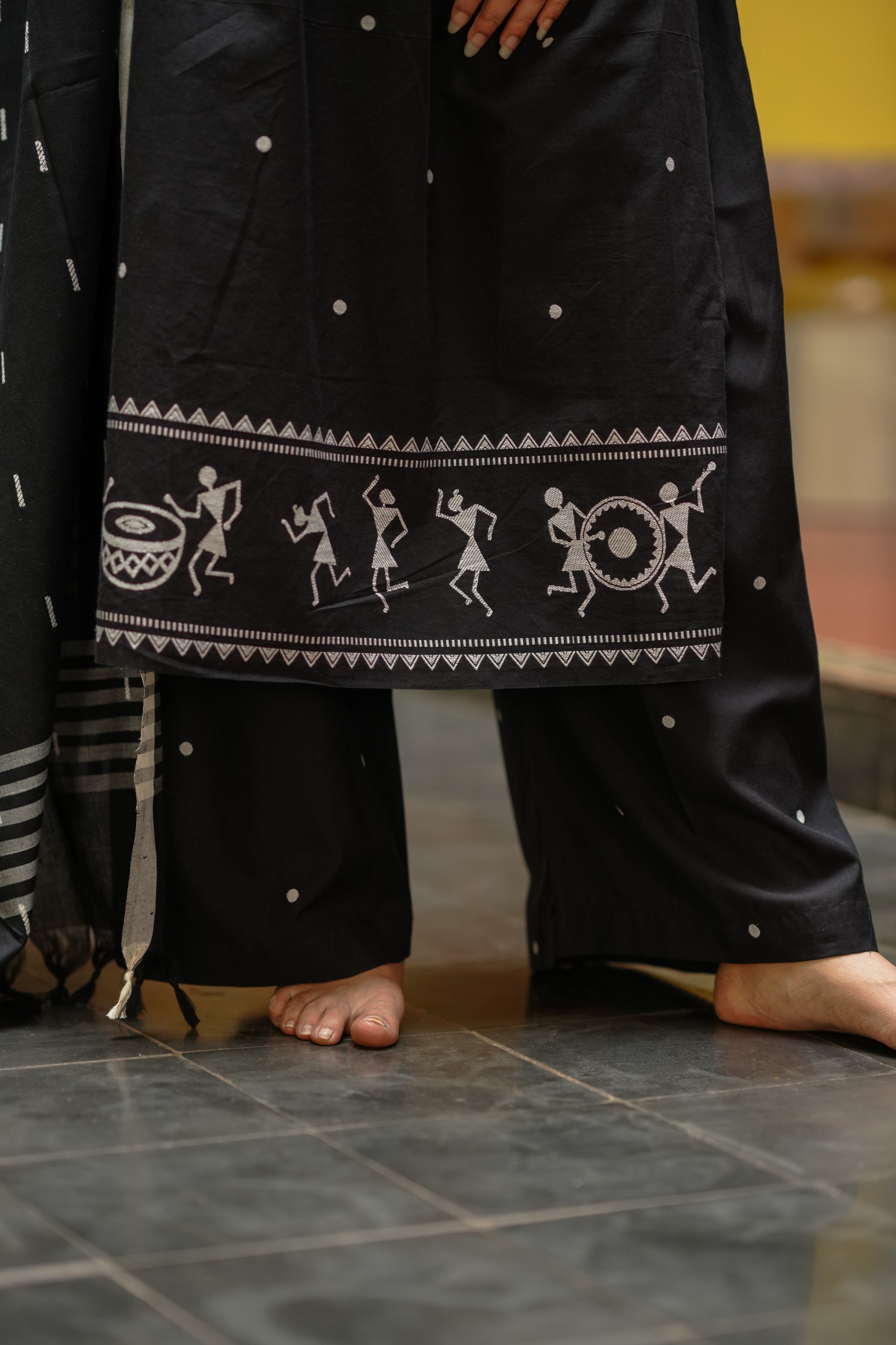 Neelothi Black (Kurti+Pant+Dupatta)