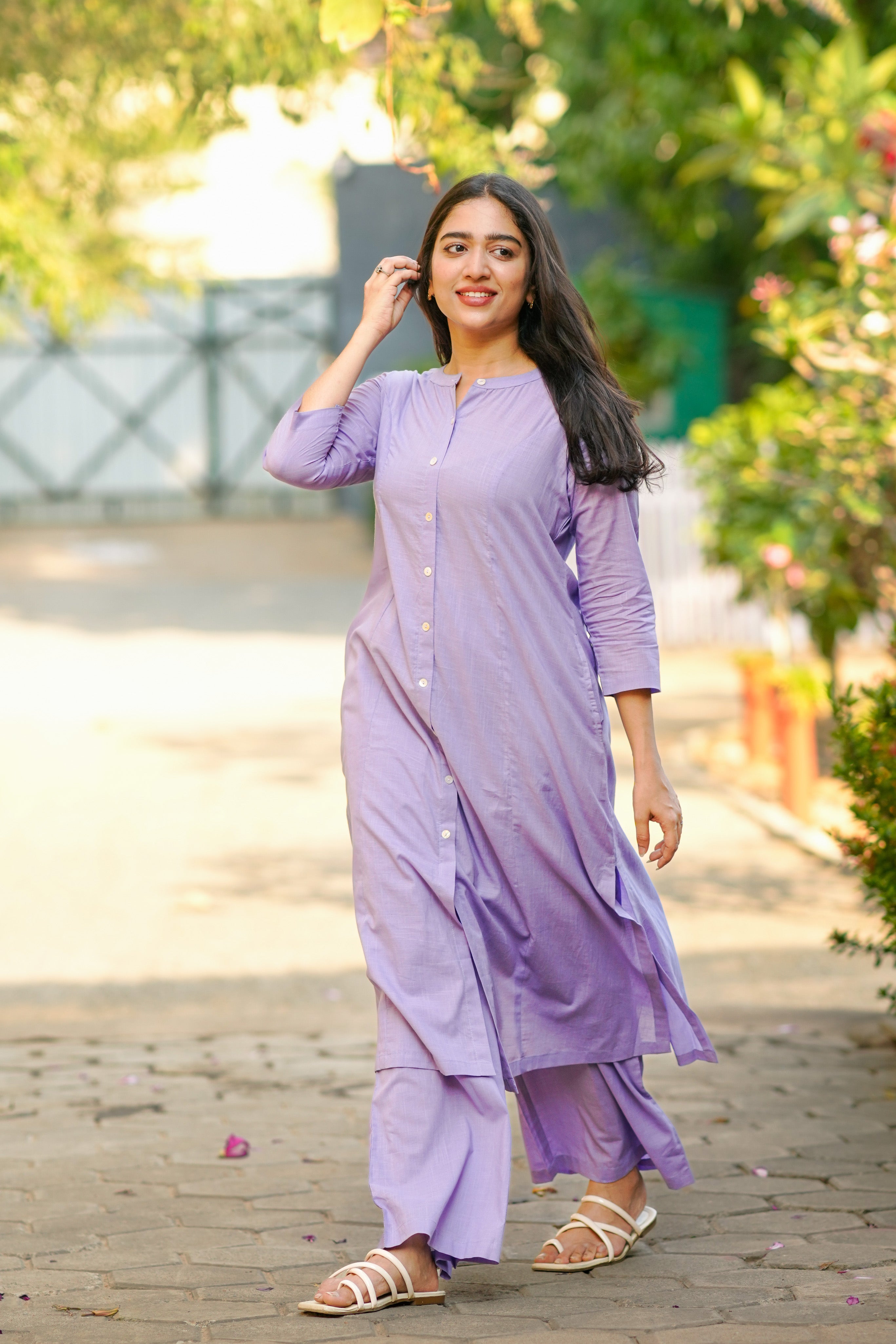 Vikashini Lavender (Kurti+Pant)