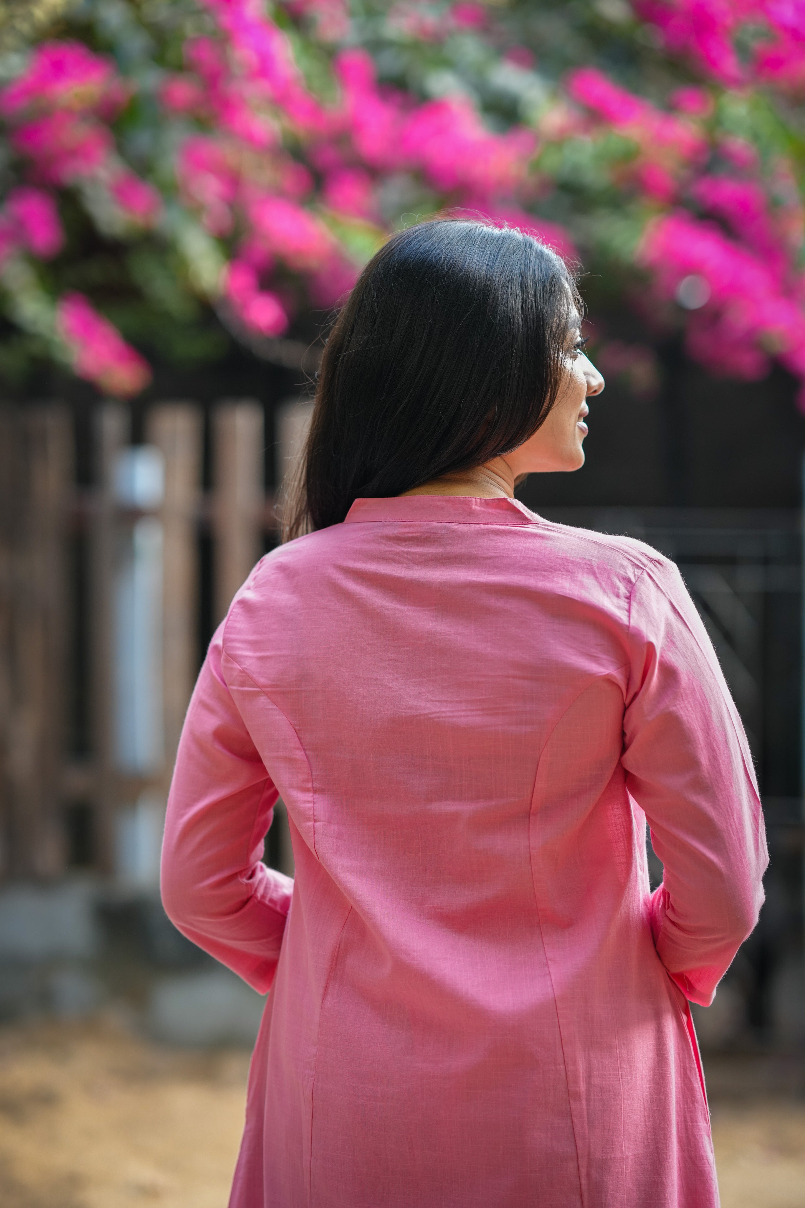 Vikashini Peach (Kurti+Pant)