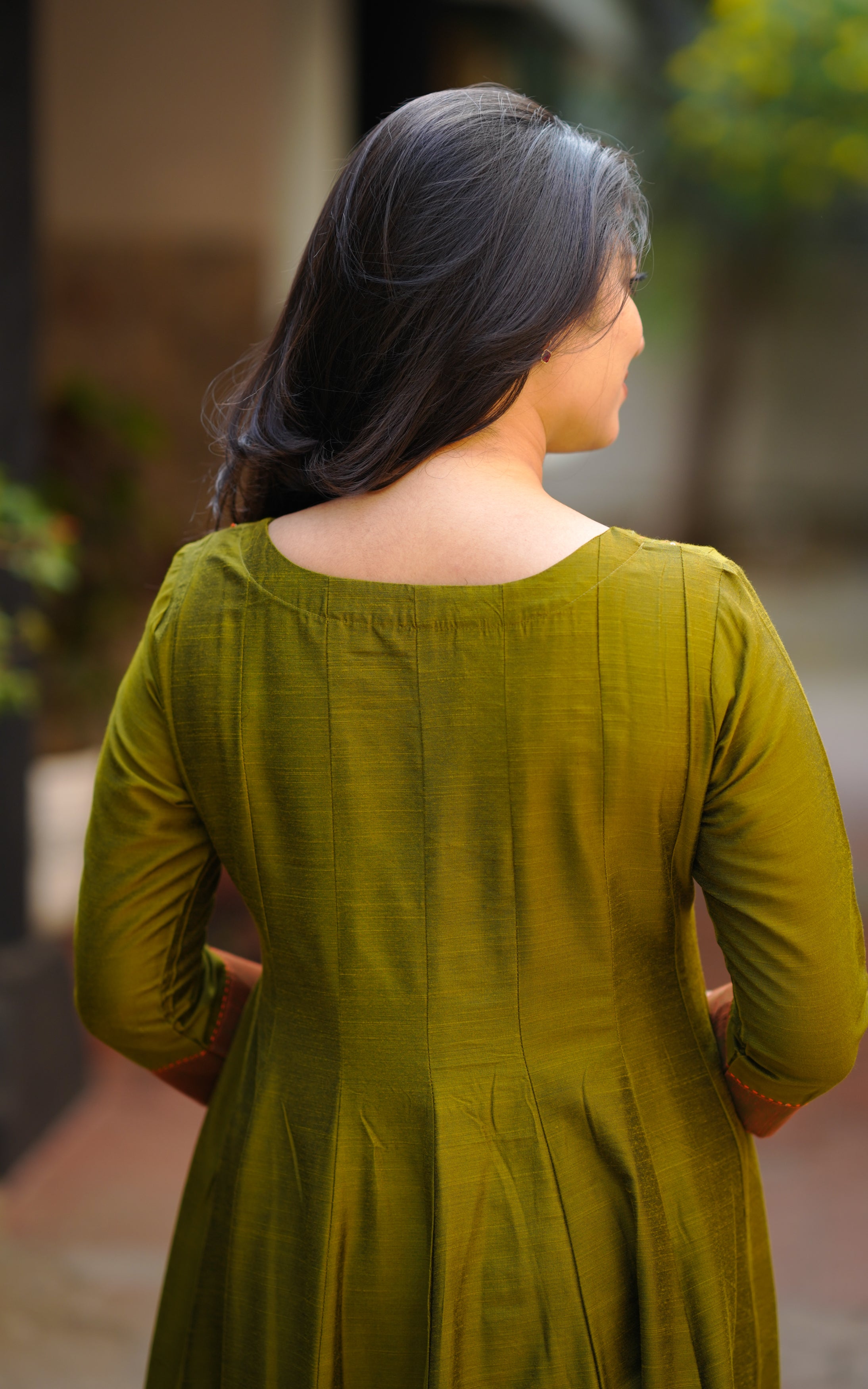 Nila Olive Green (Kurti+Dupatta)