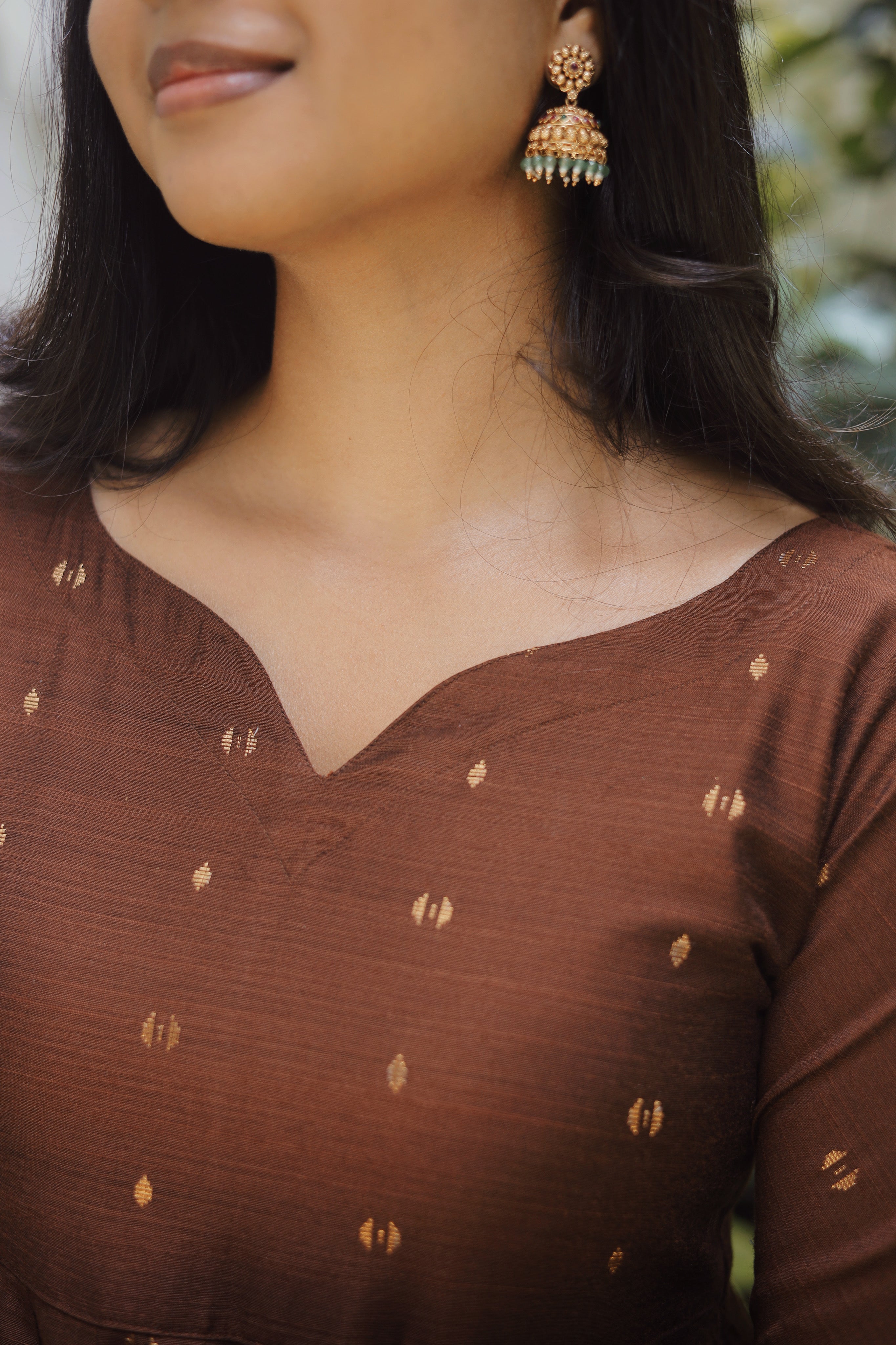 Traditional Anarkali kurti designed to turn heads this festive season.