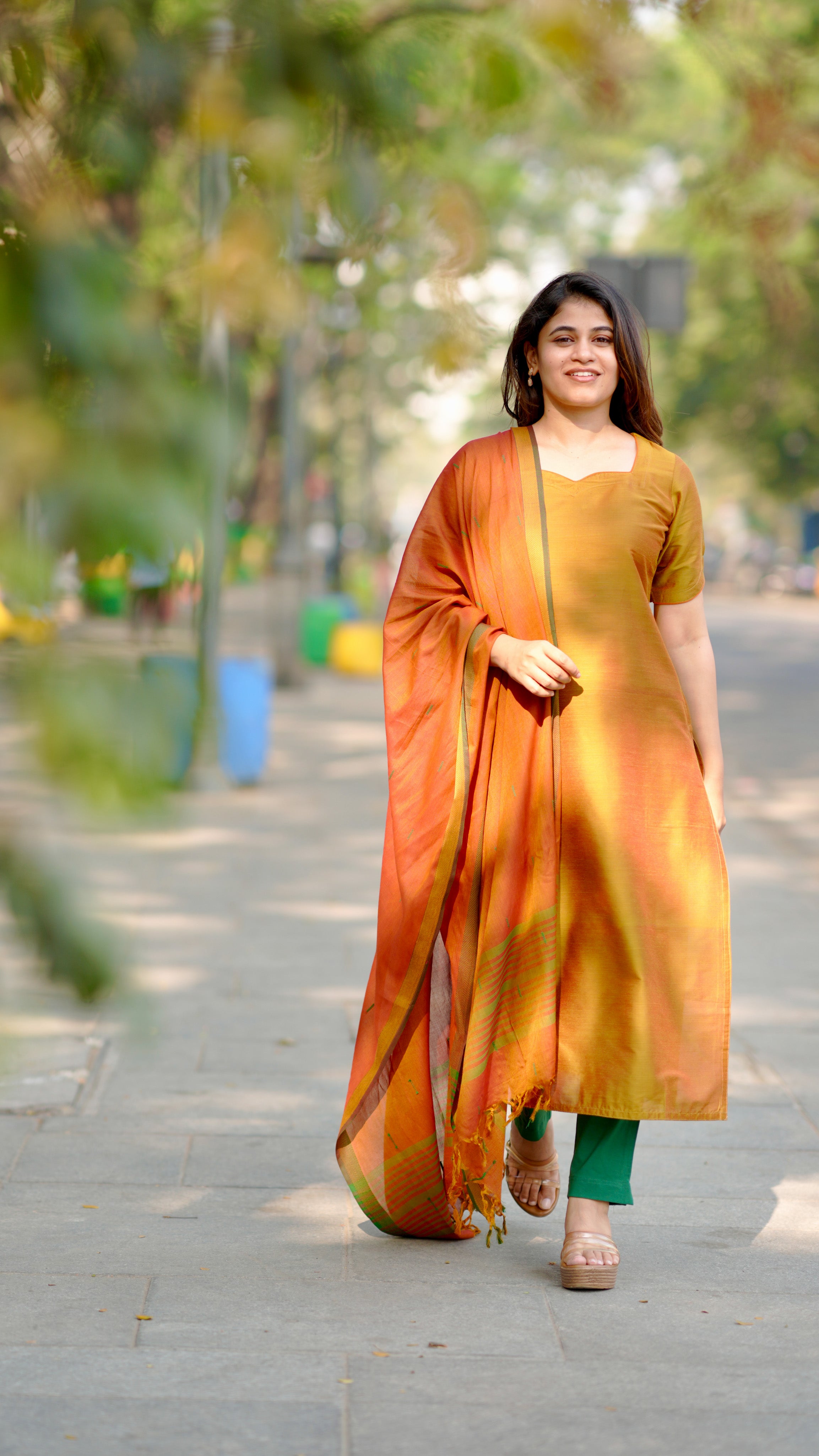 formal straight cut kurti for women
classy silk cotton kurti