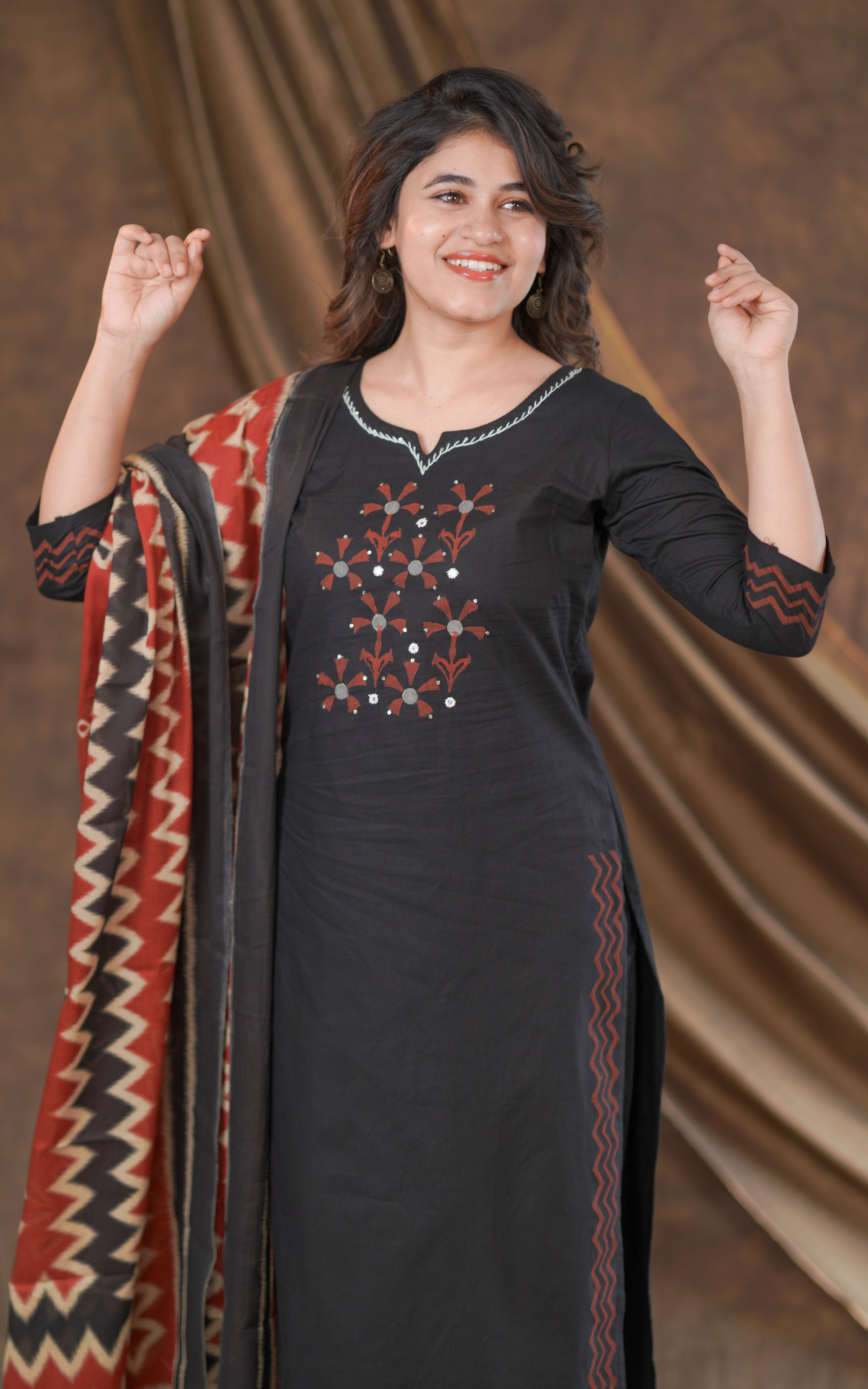 Cotton straight-cut kurti for summer