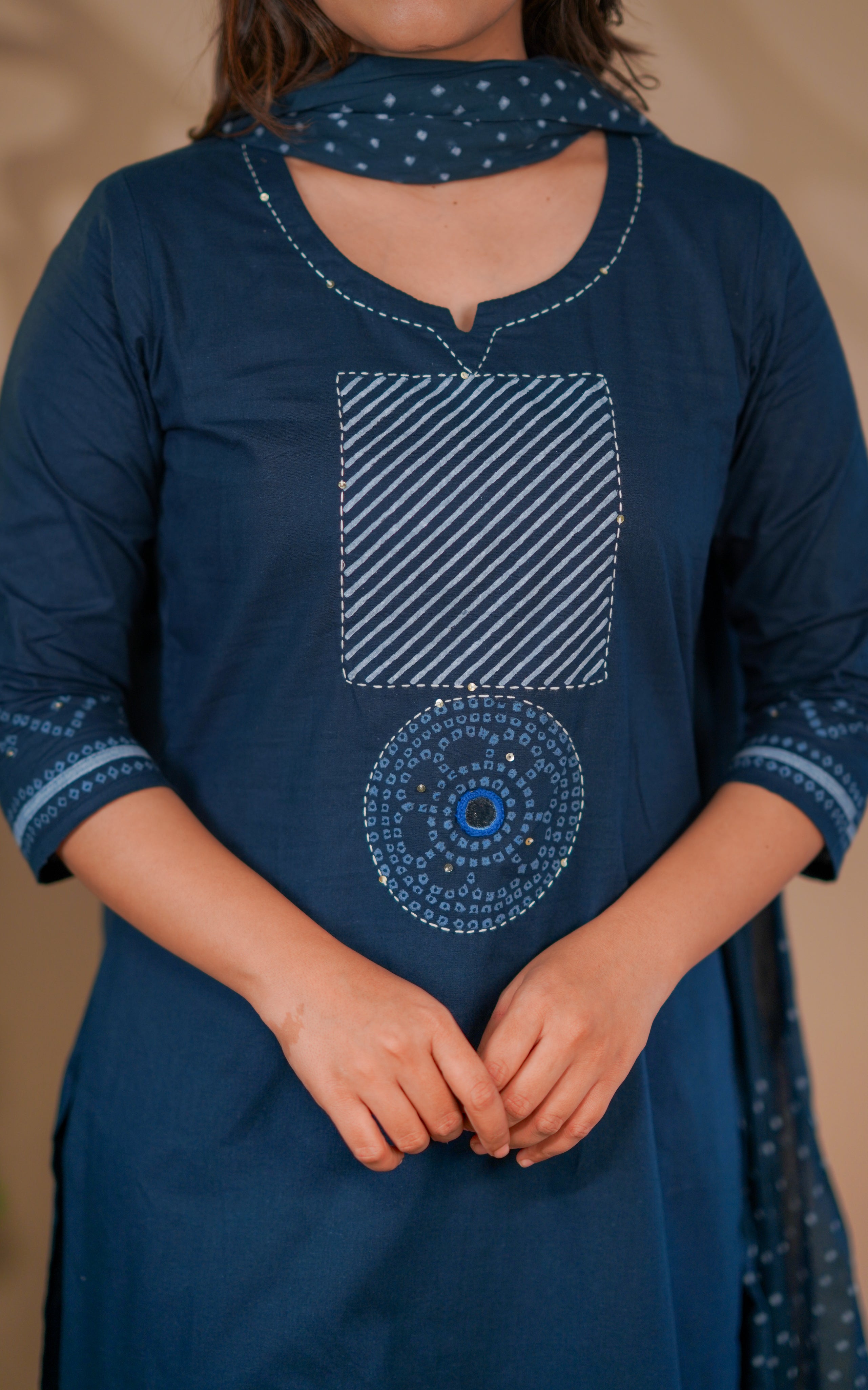 Office wear straight cut kurti sets