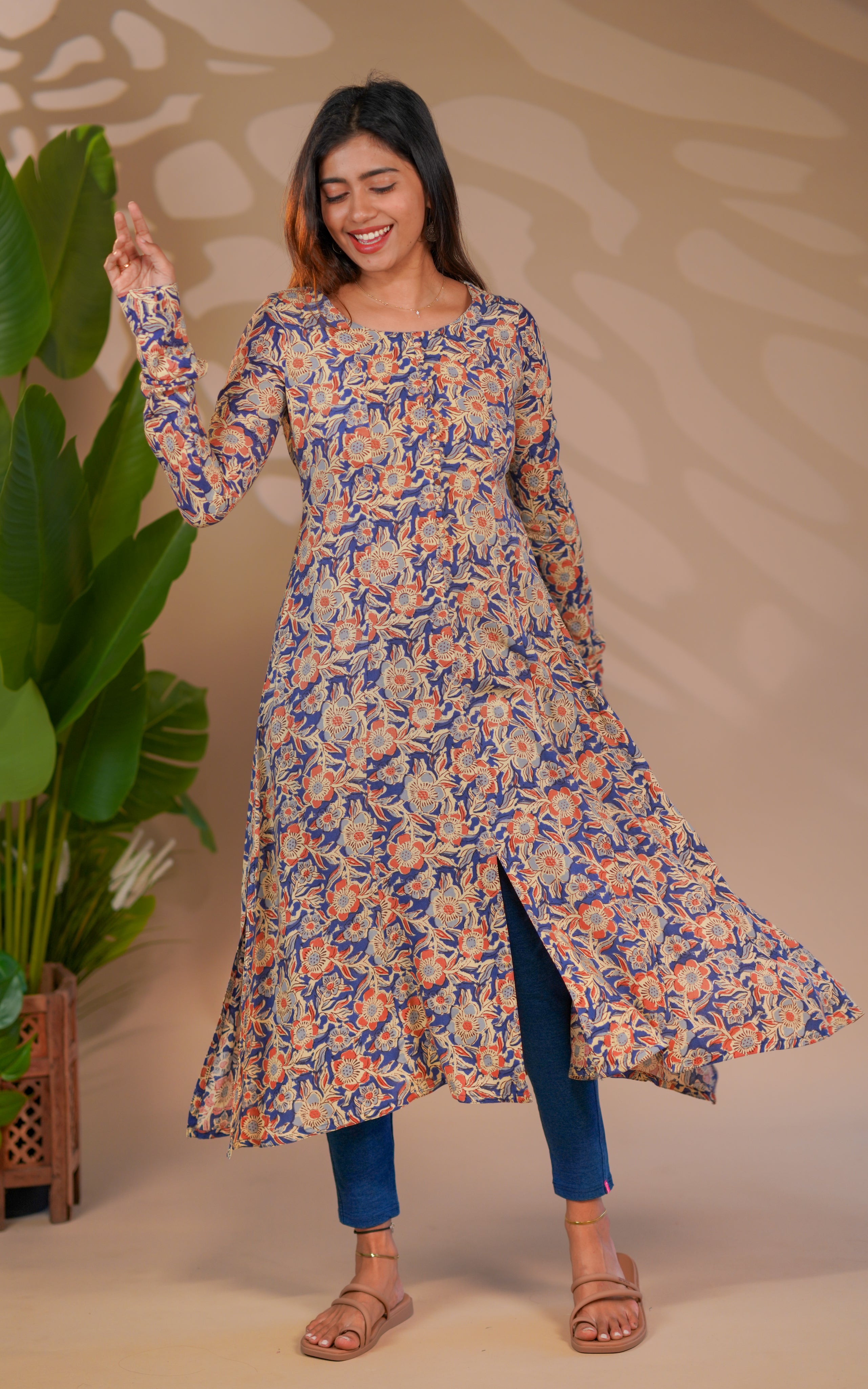 Floral Aline kurti