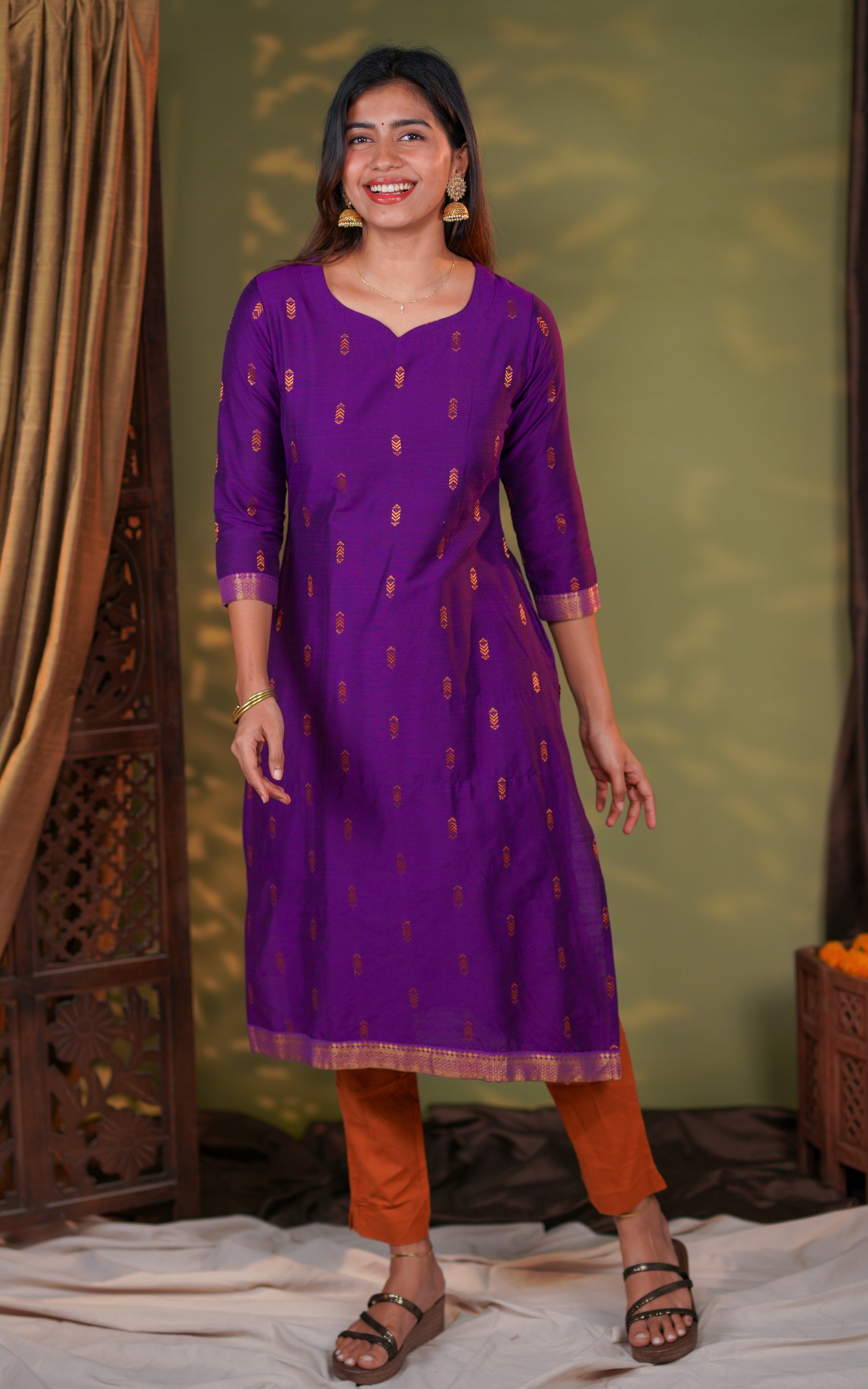 Straight cut kurti