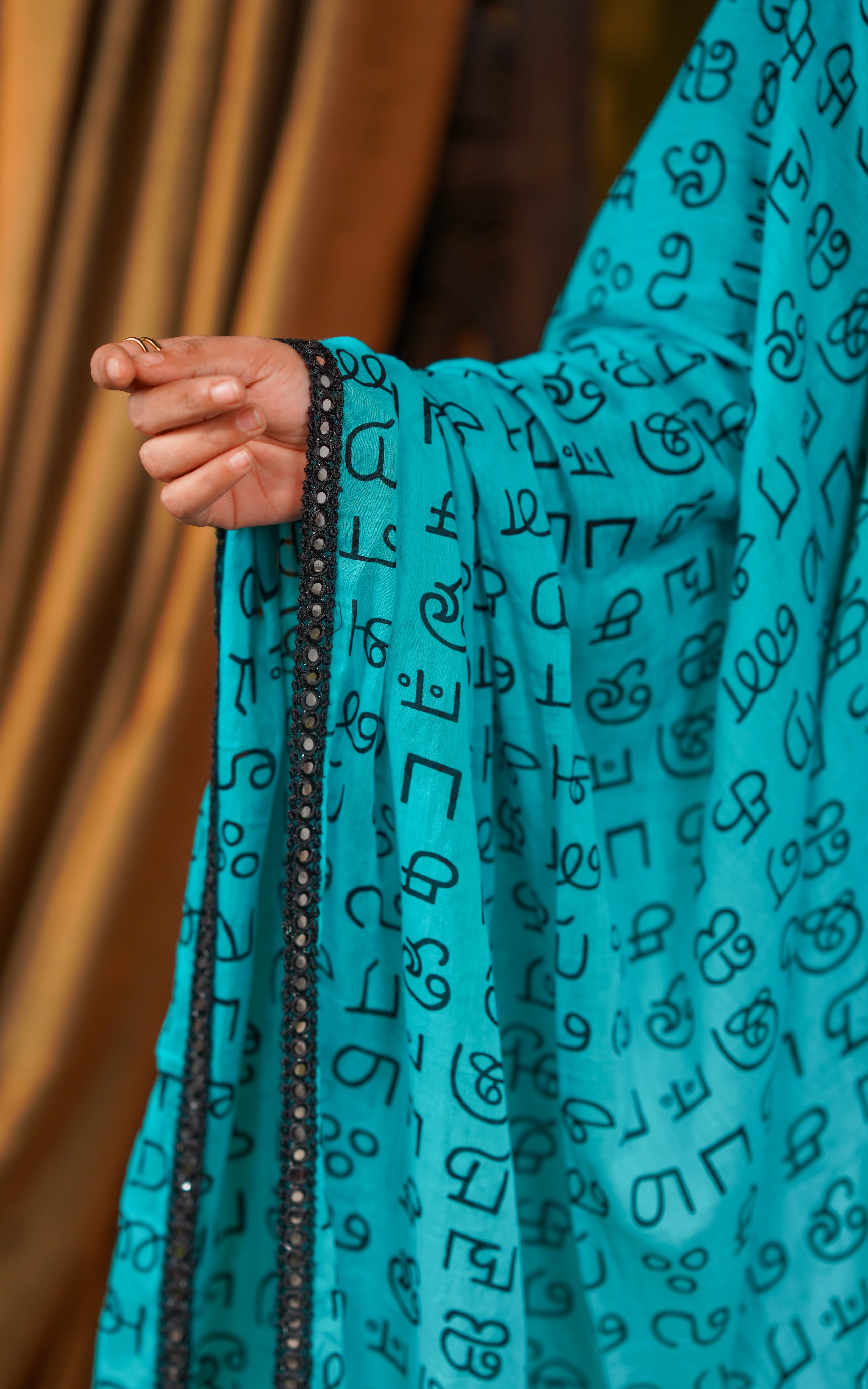 Overall color palette selected as a movie recreation of Nayanthara’s graceful screen look.