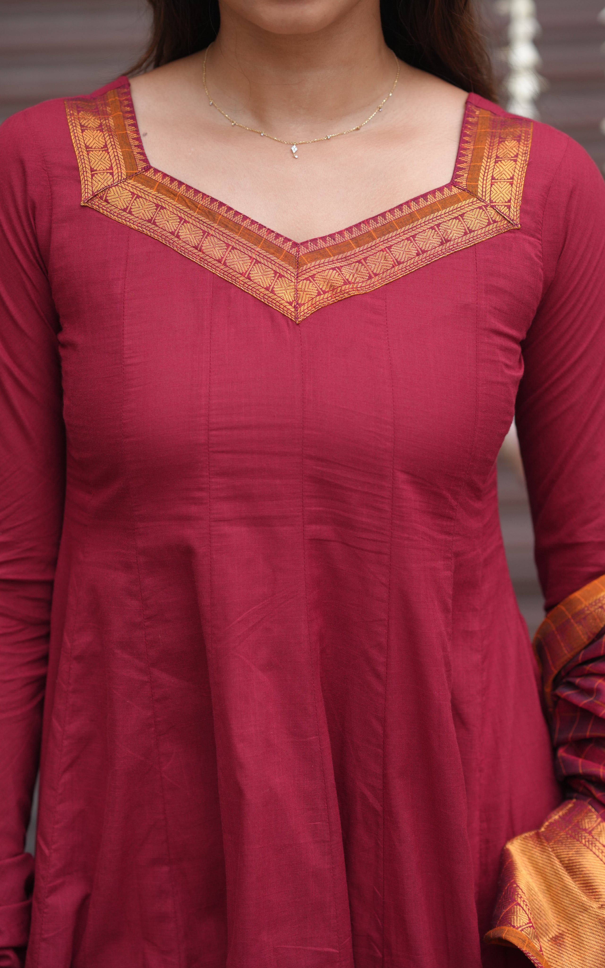 Designer Anarkali with dupatta