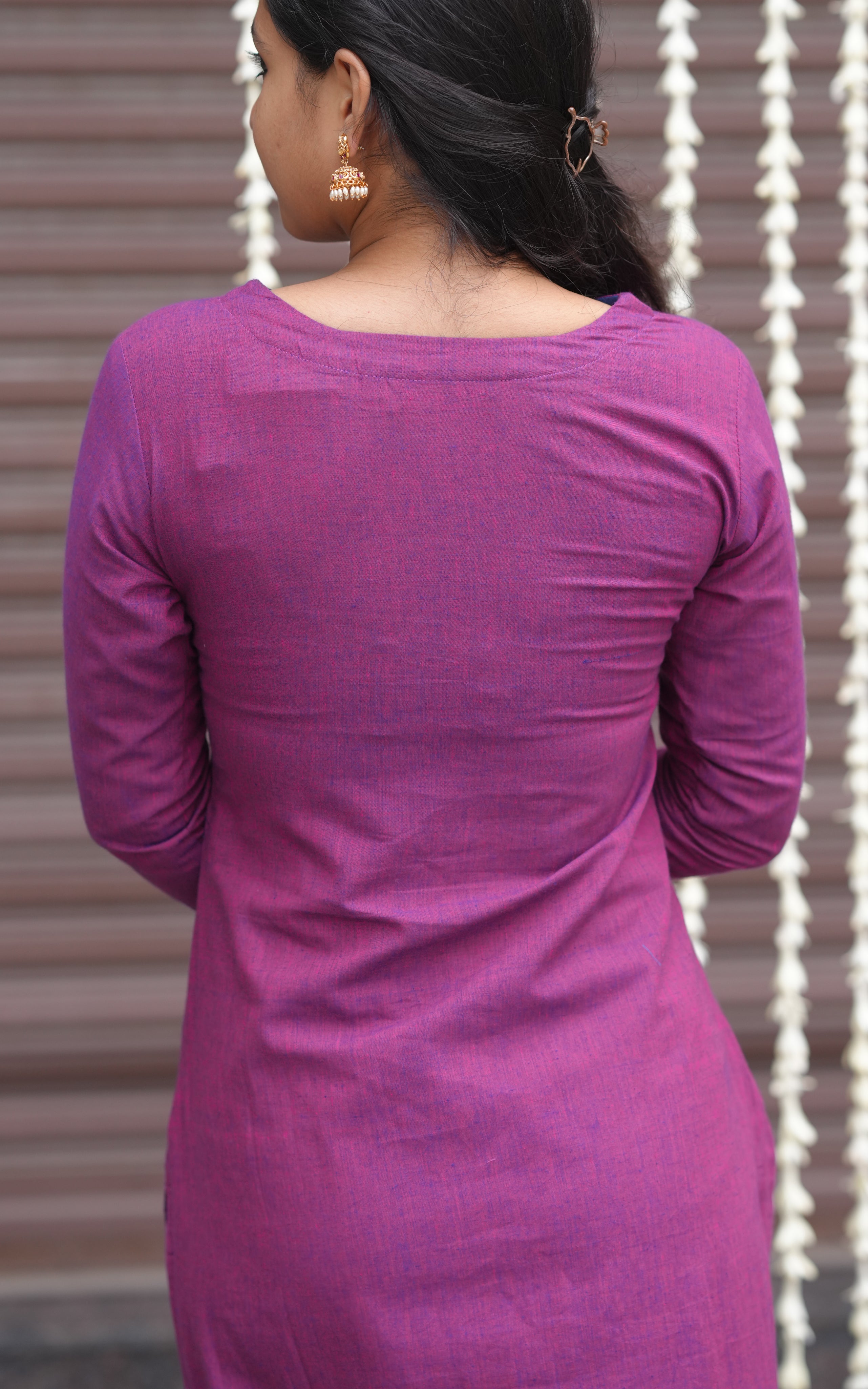 Festive straight kurti set