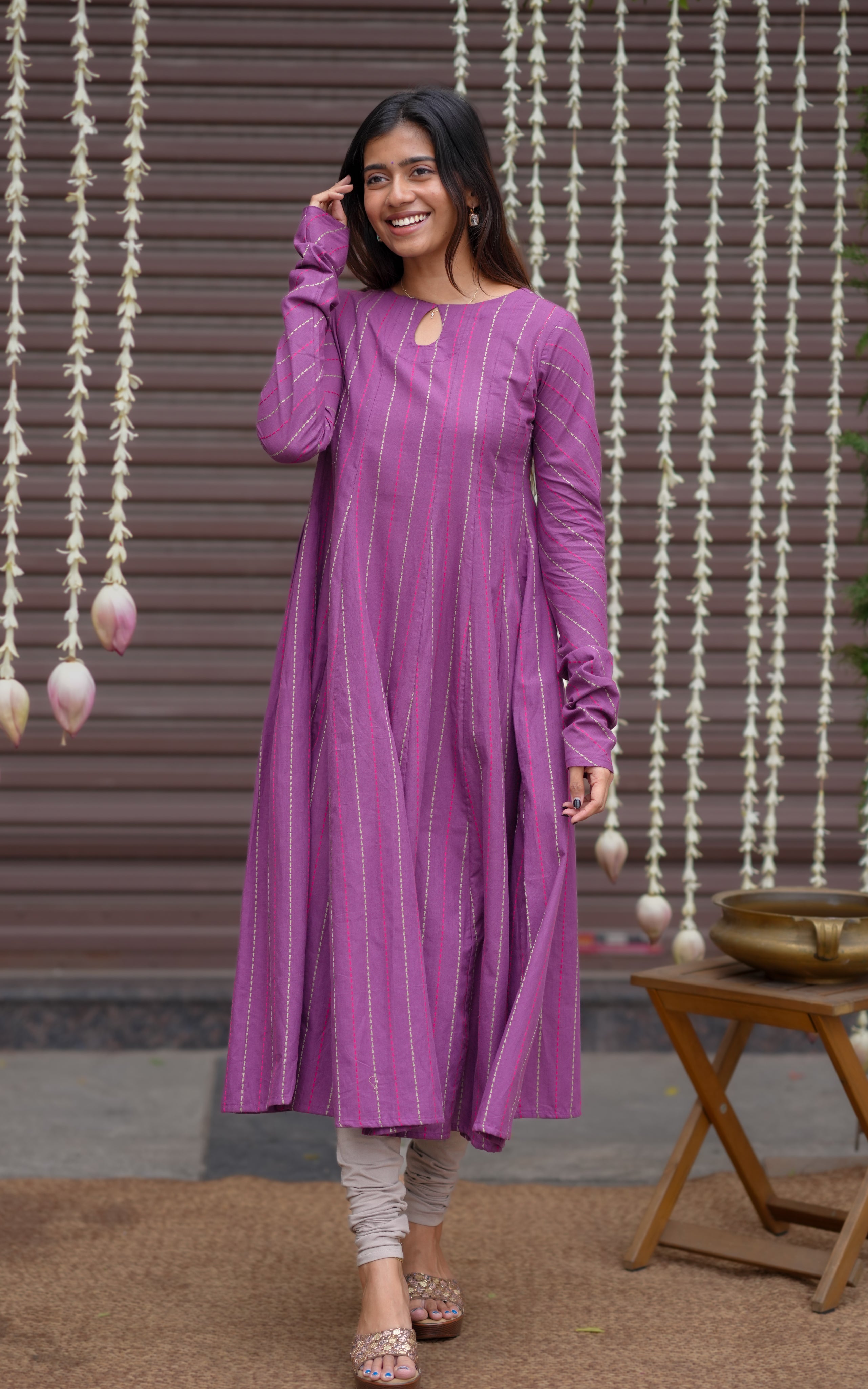 Cotton Anarkali for festive season