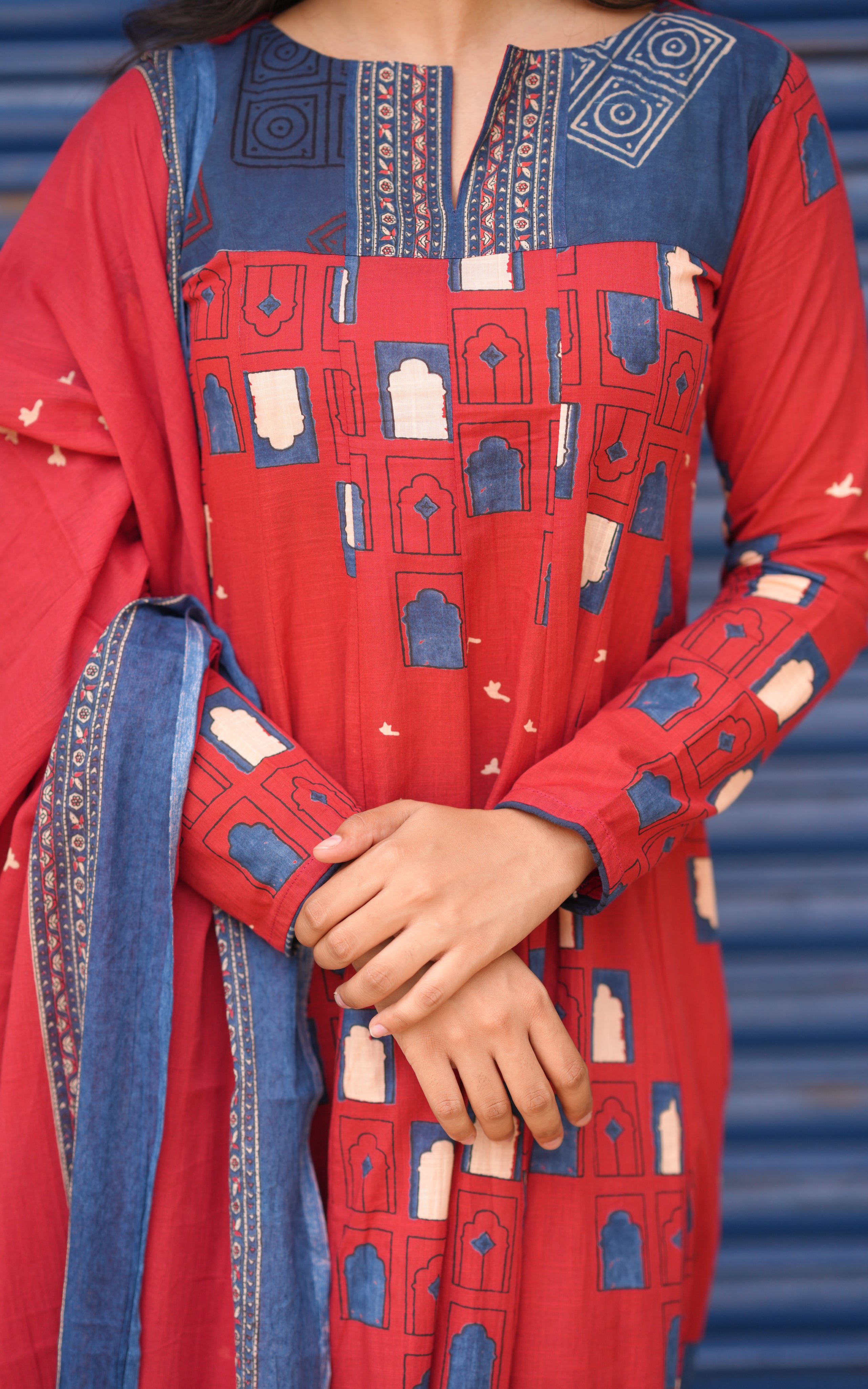 Designer Anarkali with dupatta