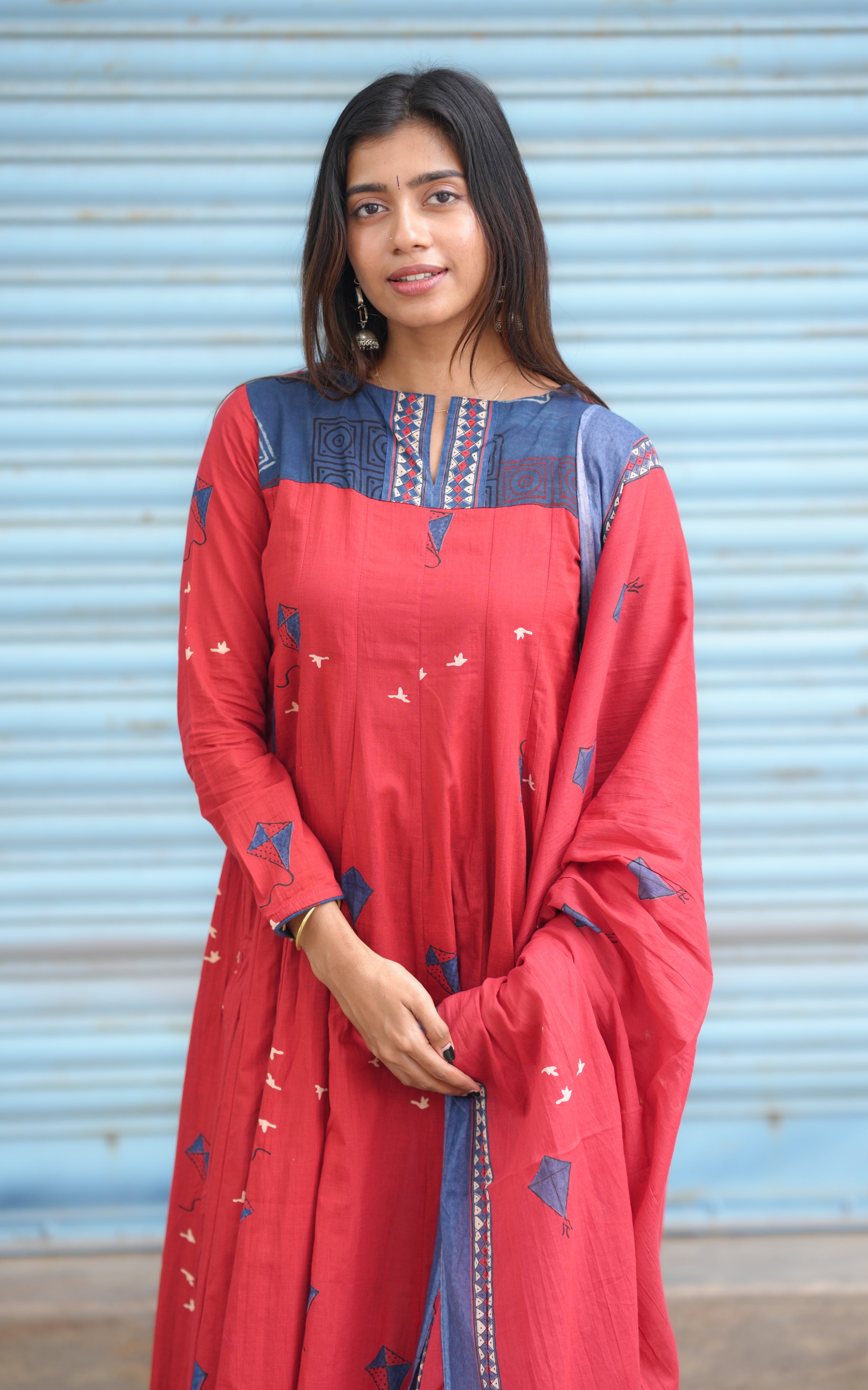 Cotton Anarkali kurti for casual wear