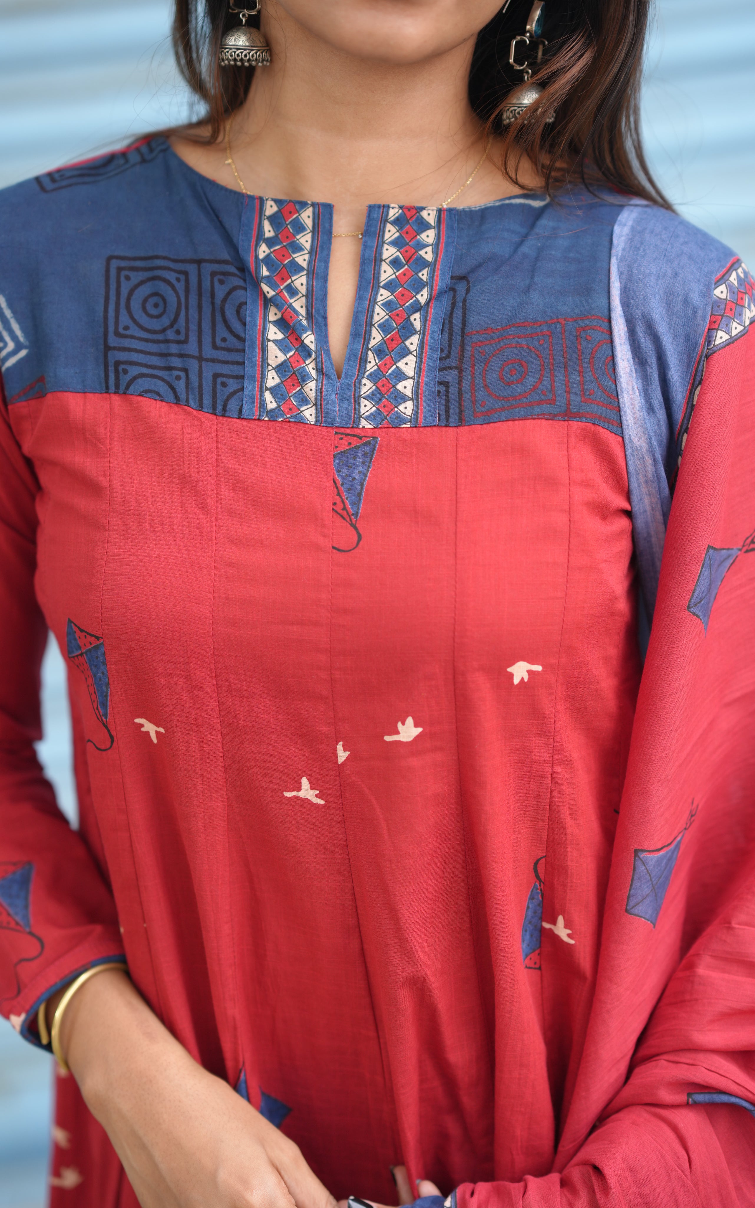 Full-sleeve Anarkali kurti