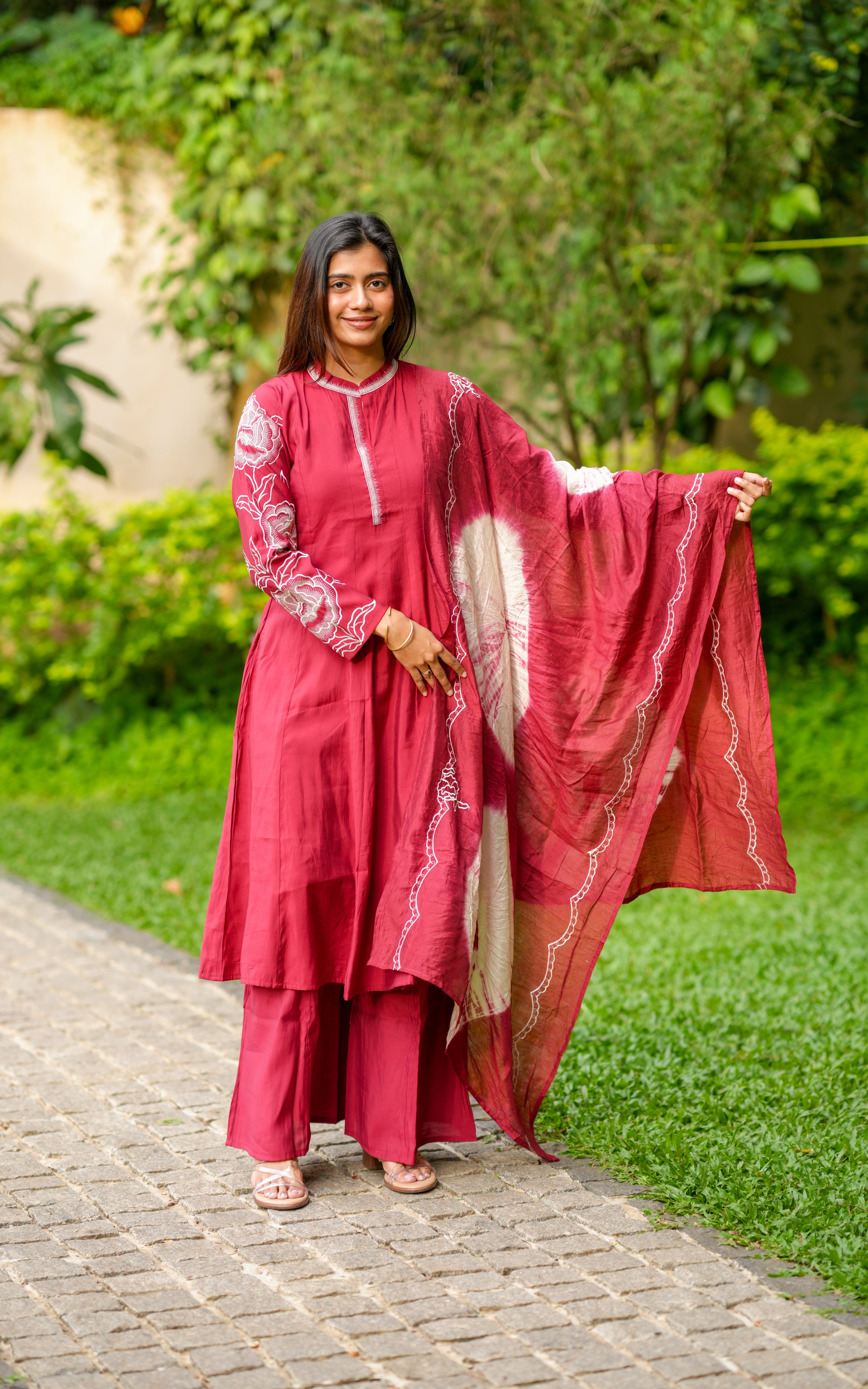 Full-sleeve Anarkali kurti