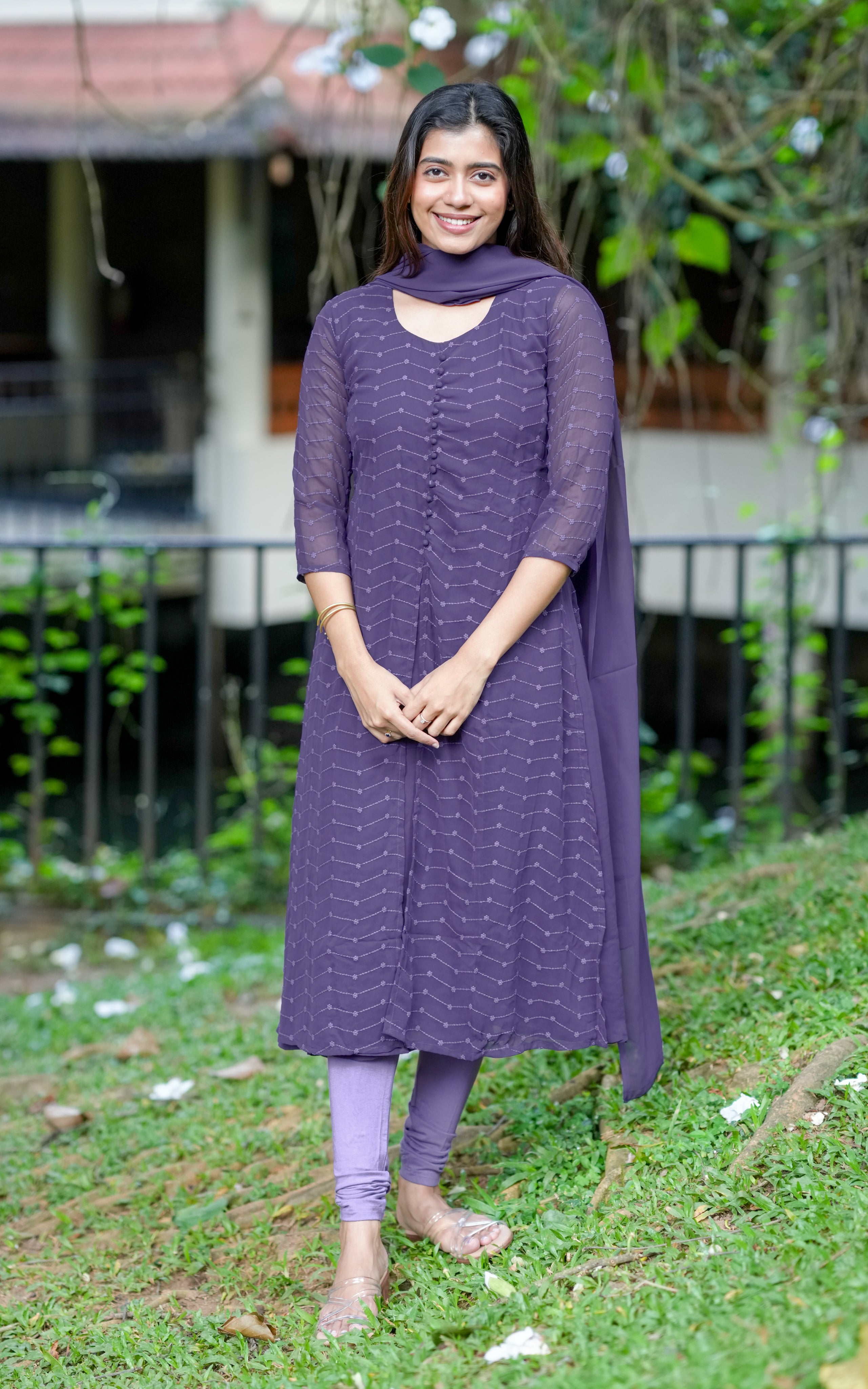 Stylish A-line kurti for office