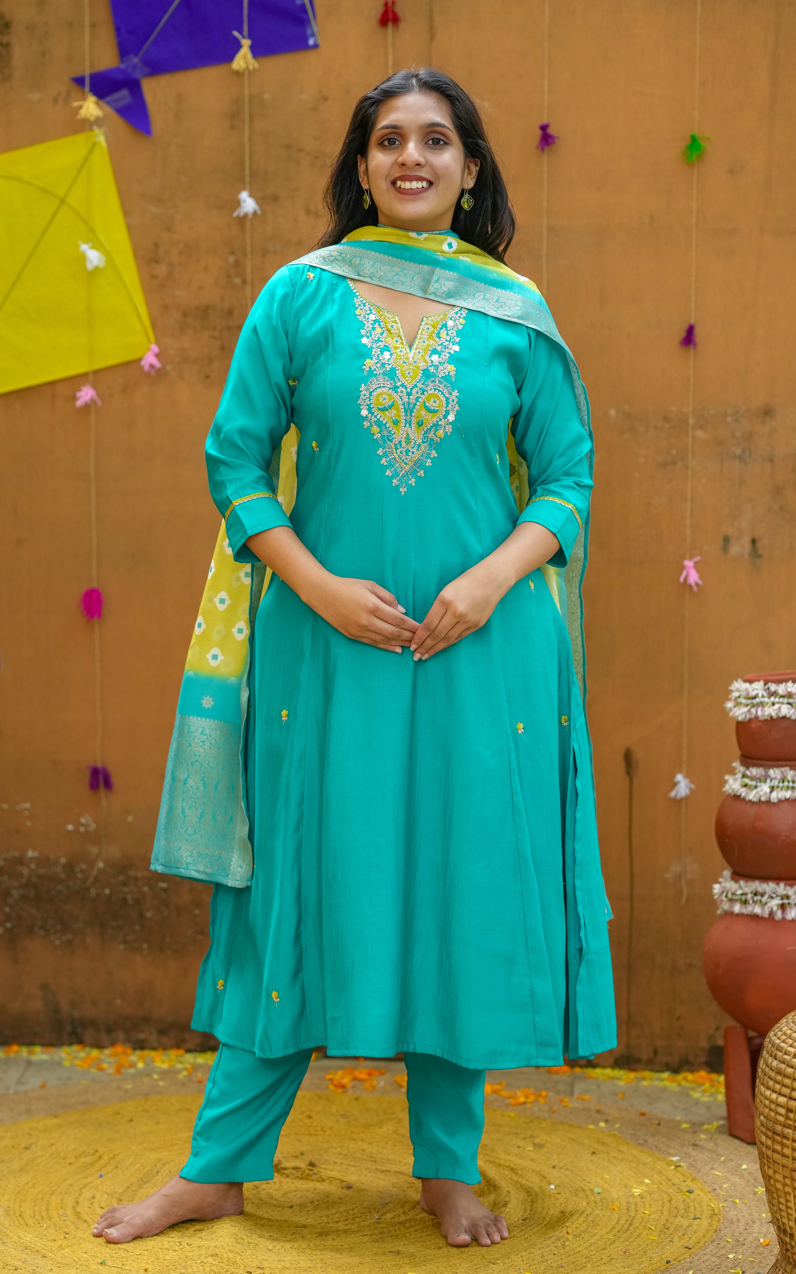 puja wear kurti for women