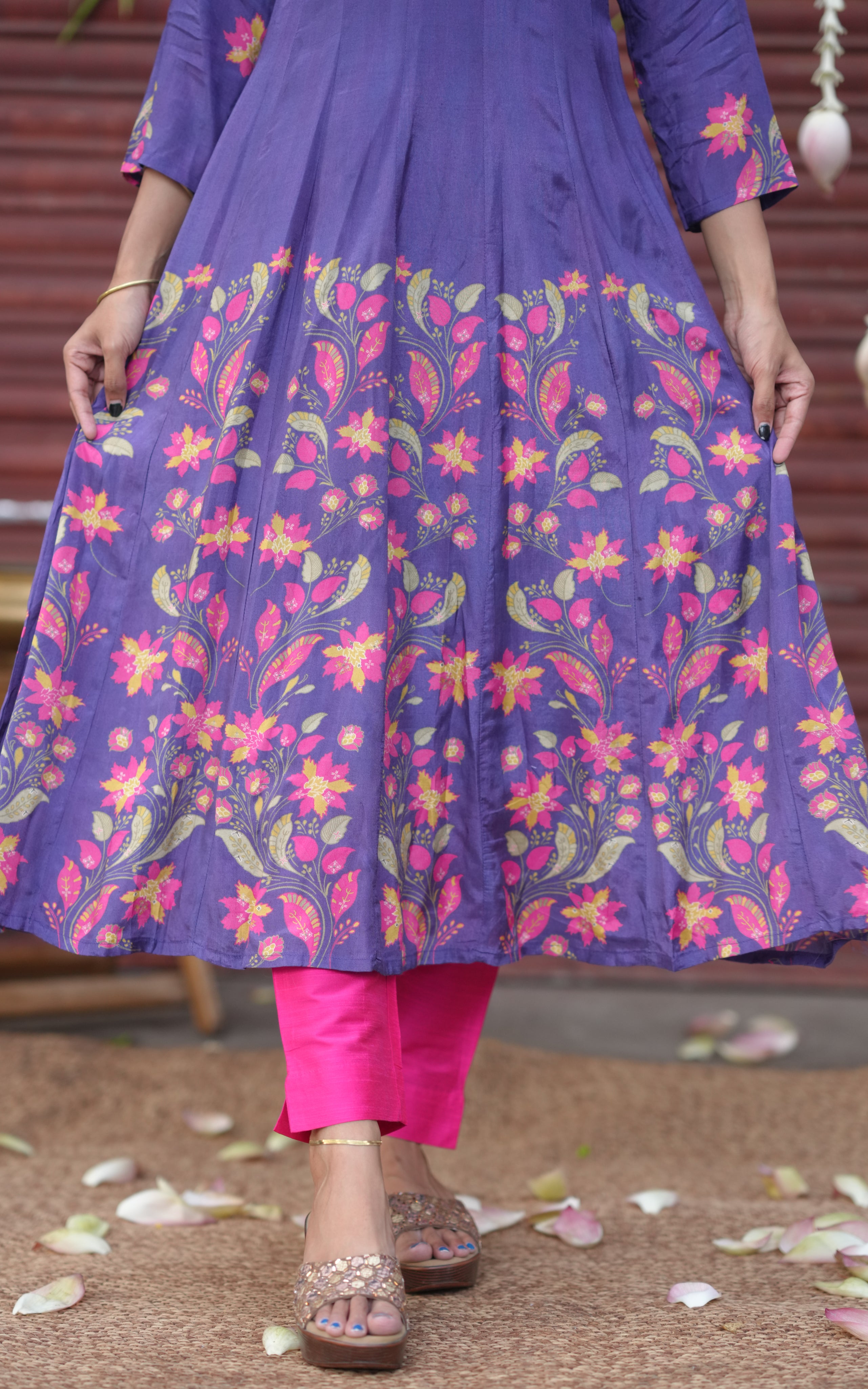 Festive Anarkali kurti for women