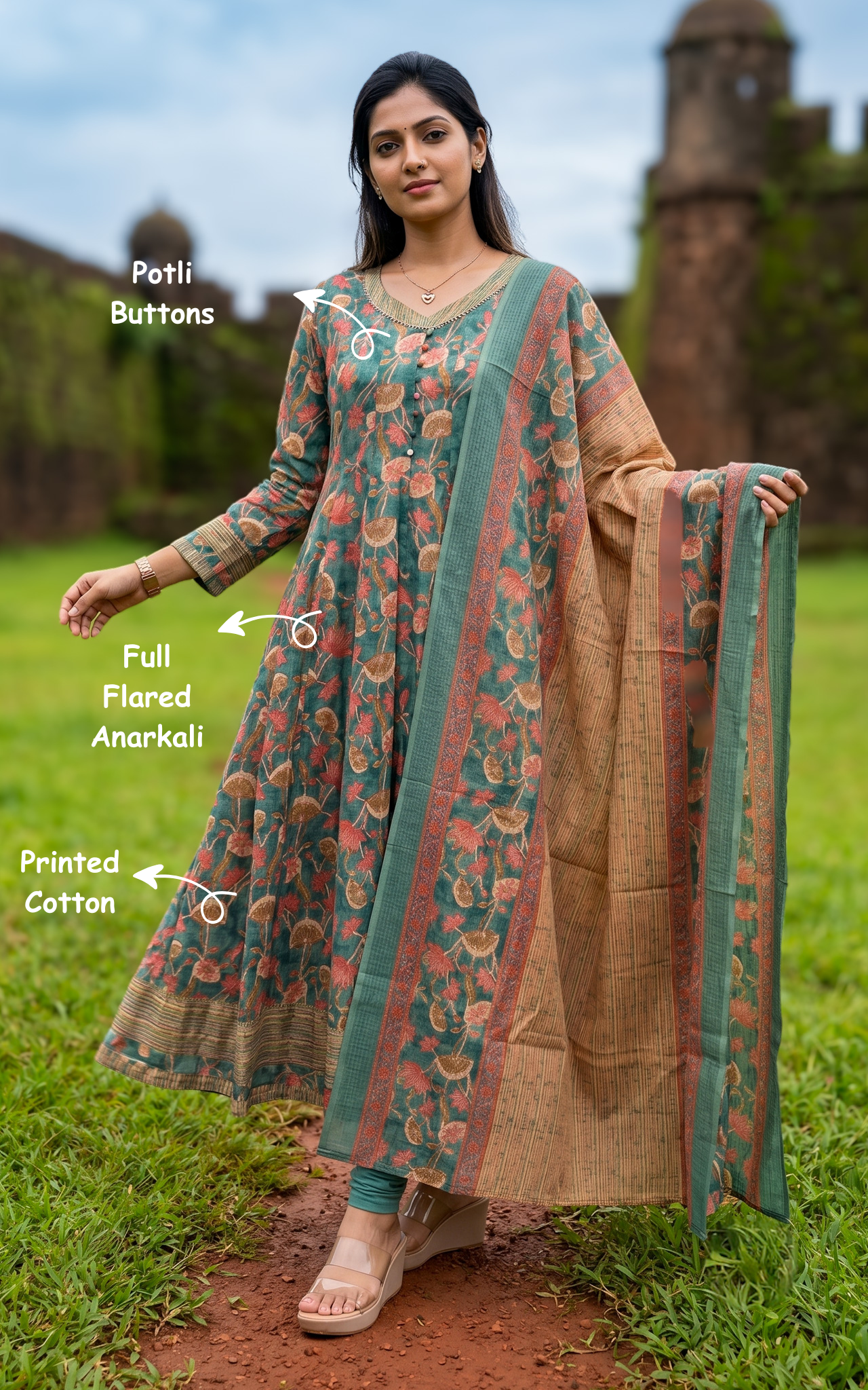 Riya B (Kurti+Dupatta)