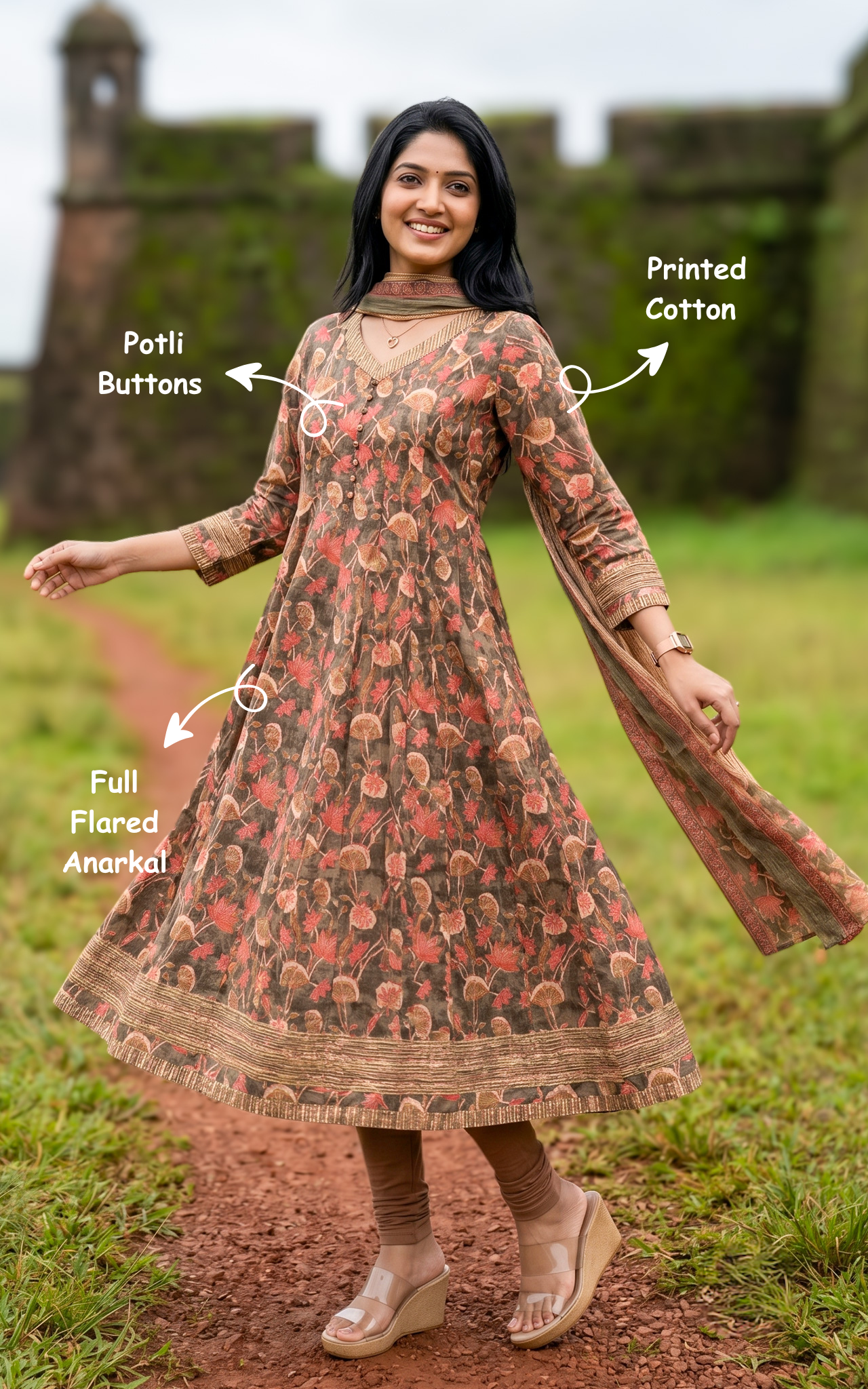 Riya A (Kurti+Dupatta)