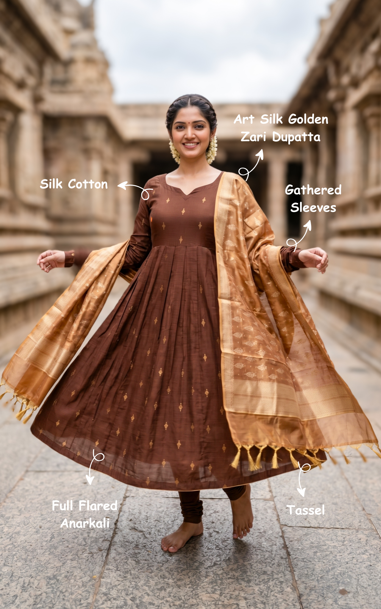 Yaazhi (Kurti+Dupatta)
