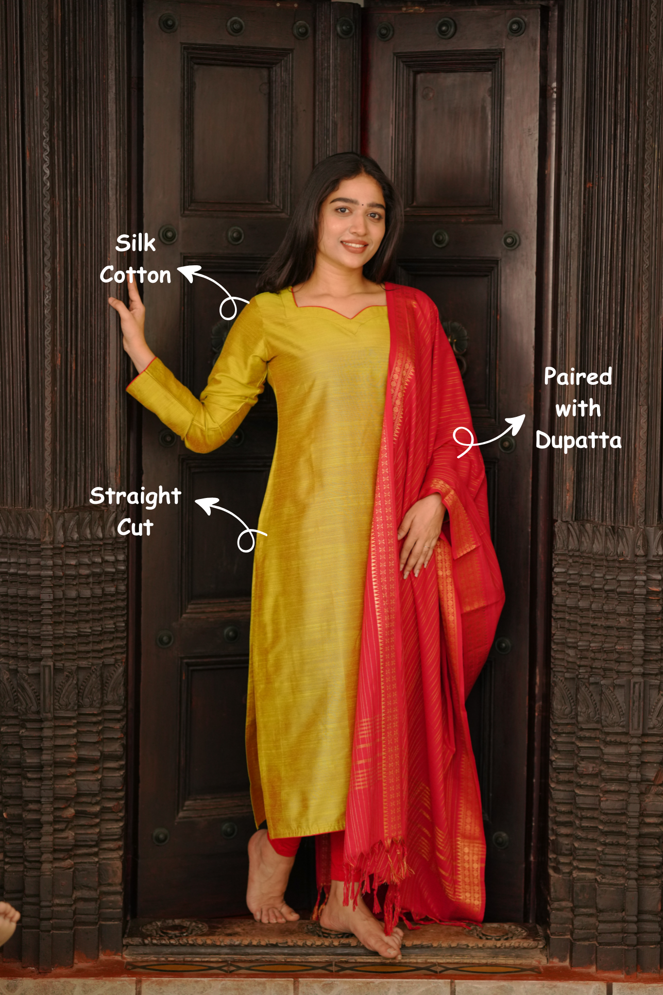 Shanmuga Priya (Kurti+Dupatta)