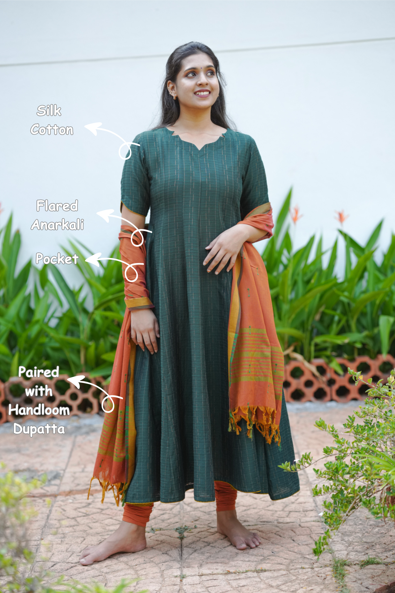 Traditional Silk Cotton Anarkali for Women
Bottle Green Anarkali with Orange Dupatta for Women
Festive Wear Anarkali Dress for Women
