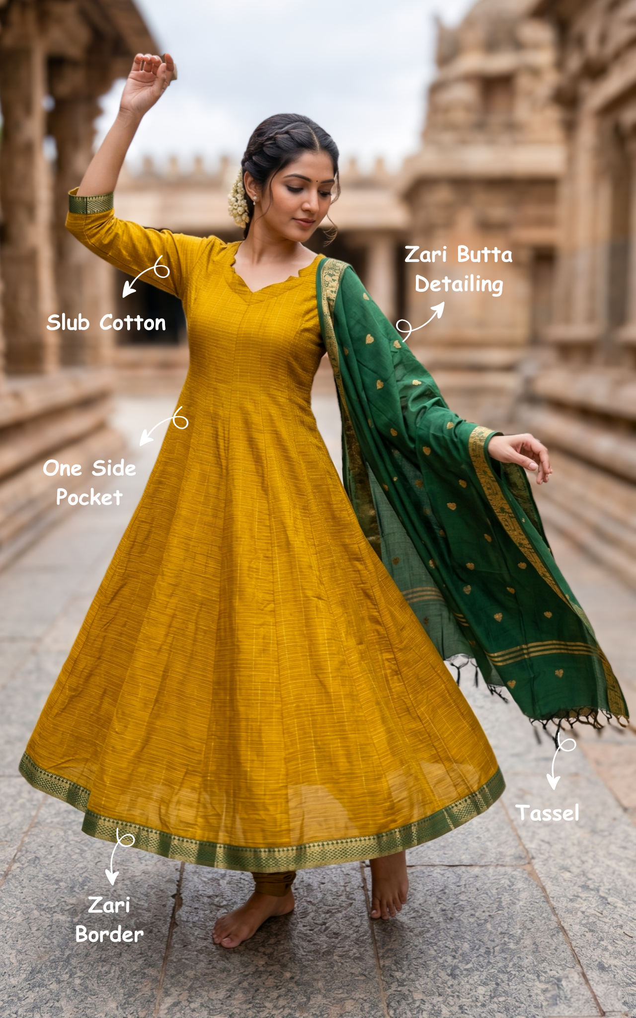 Azhagumalar (Kurti+Dupatta)