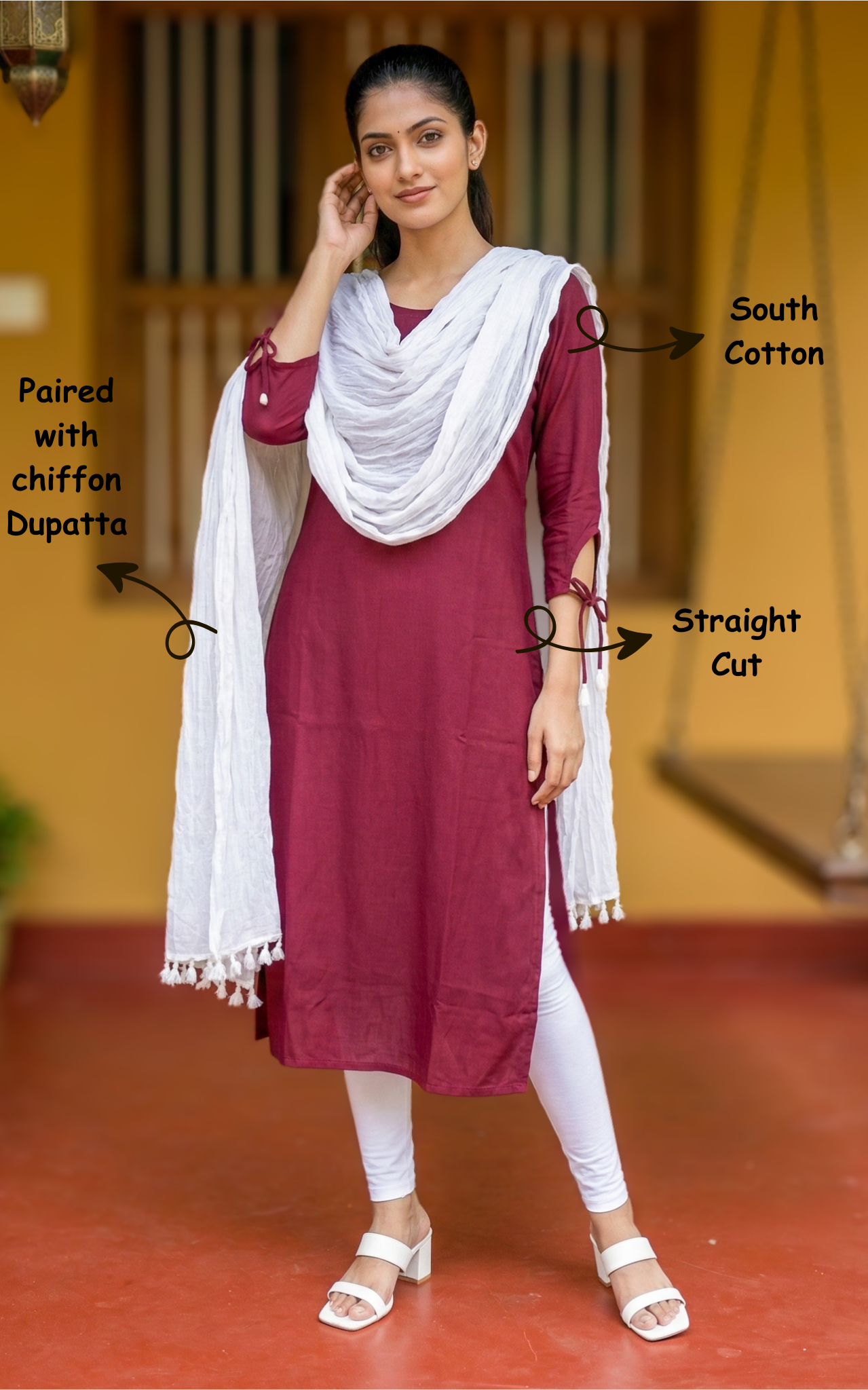 Raja Rani Nayan (Kurti+Dupatta)