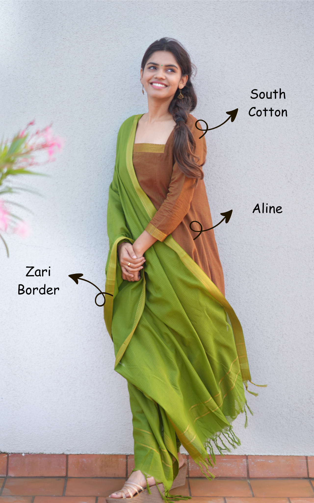 Cotton straight-cut kurti for summer