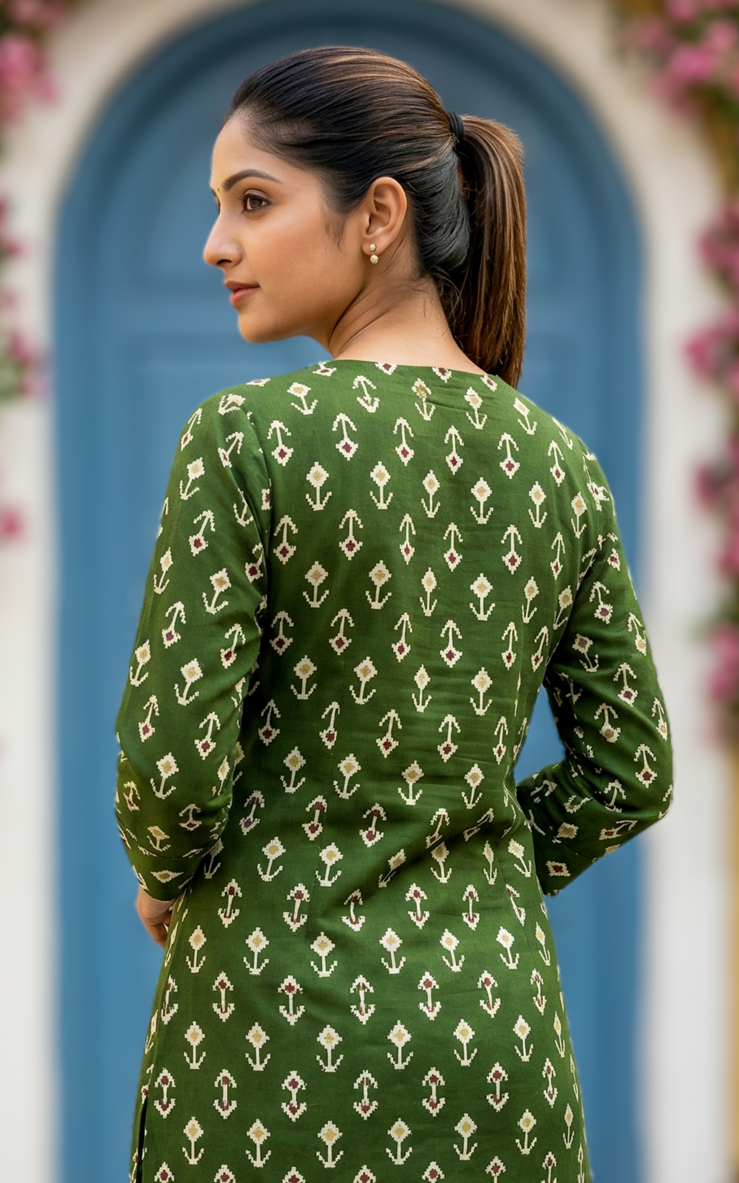 Ansha Green (Kurti+Pant)
