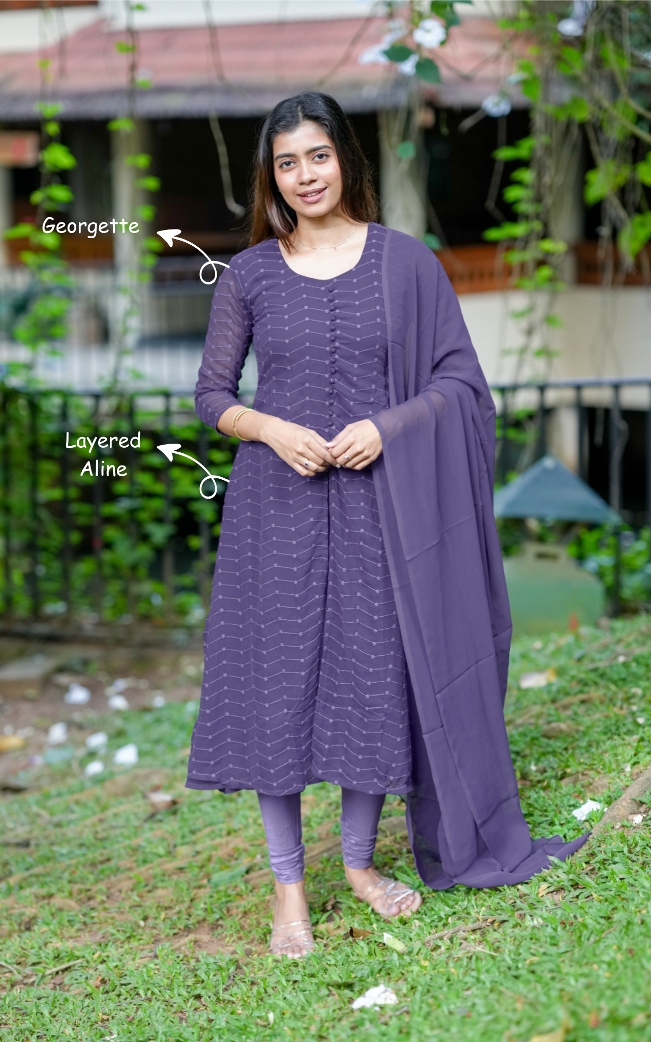 Kushi Pastel Purple (Kurti+Dupatta)