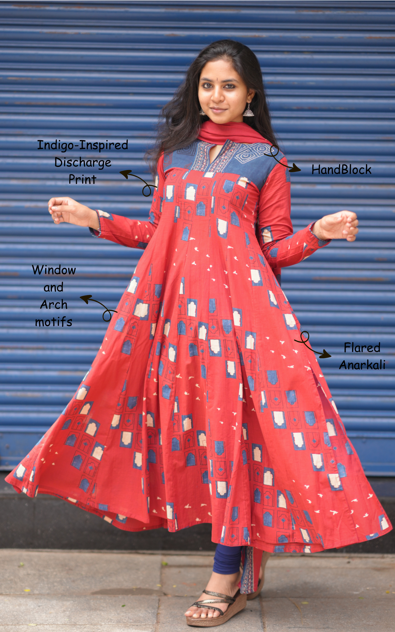 Anarkali kurti